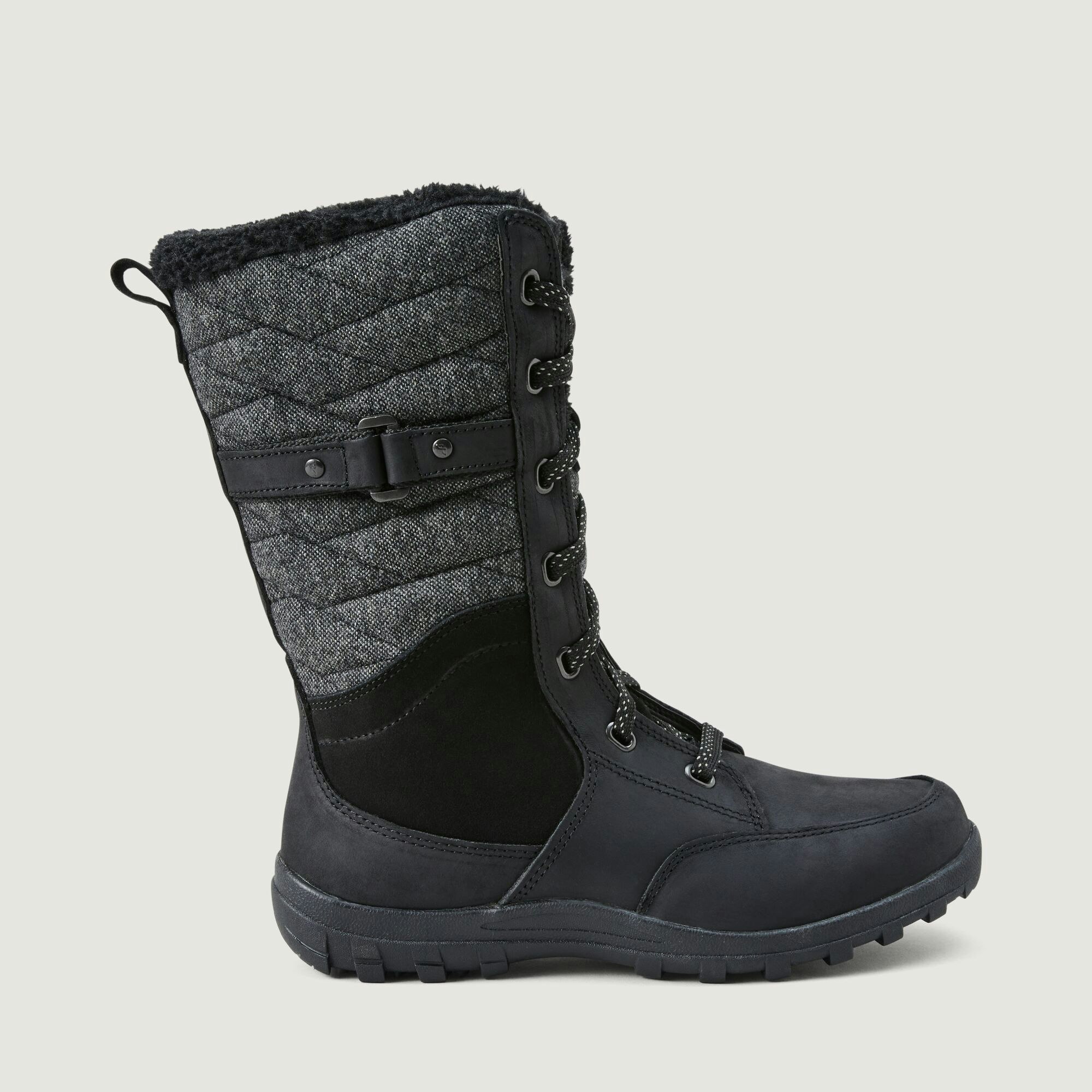 fleece lined calf boots