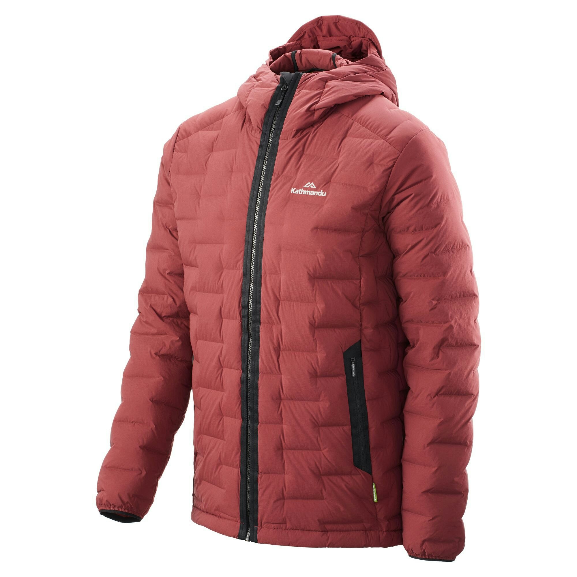 red kathmandu puffer jacket
