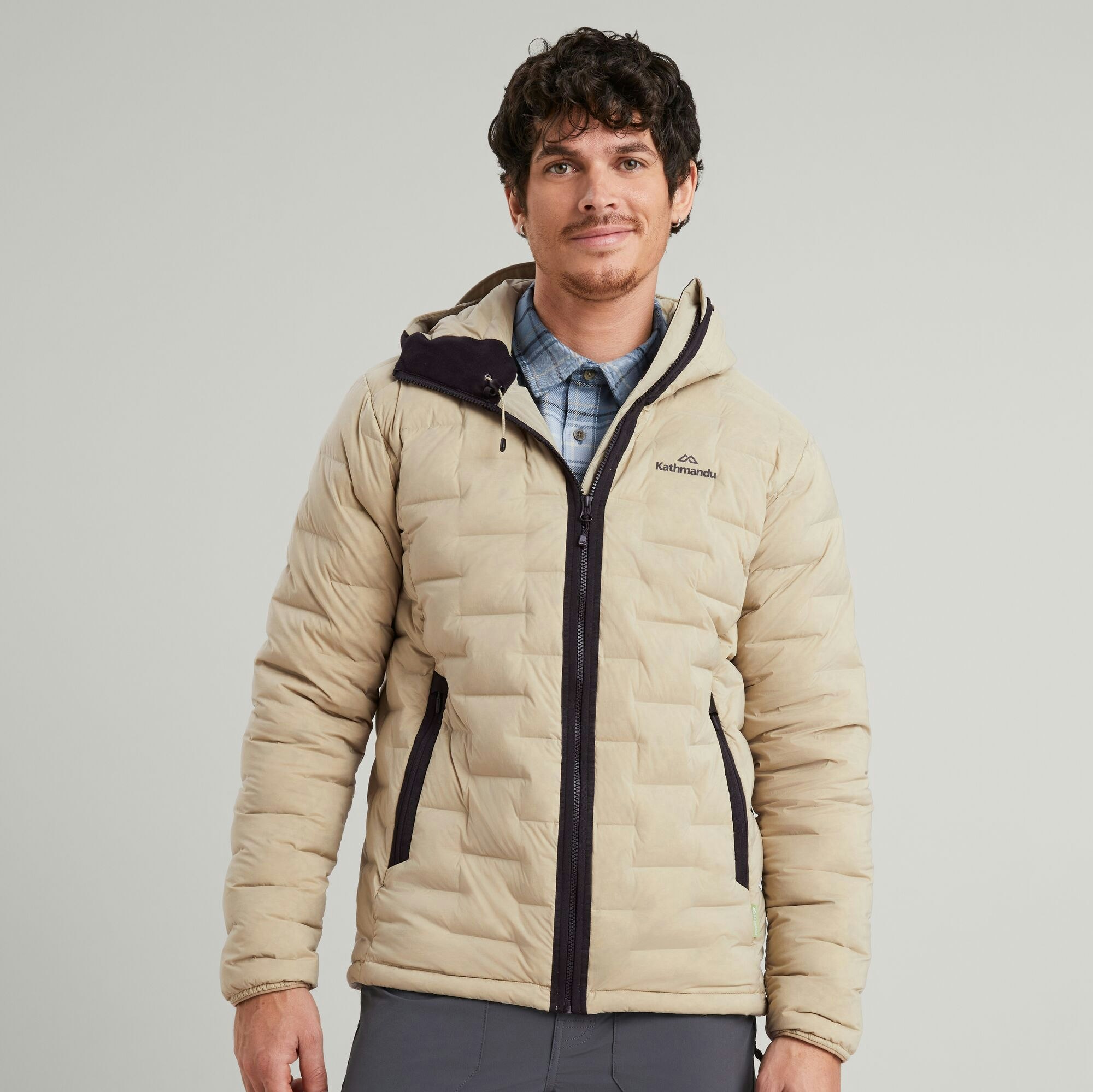 Federate Men’s Stretch Hooded Down Jacket