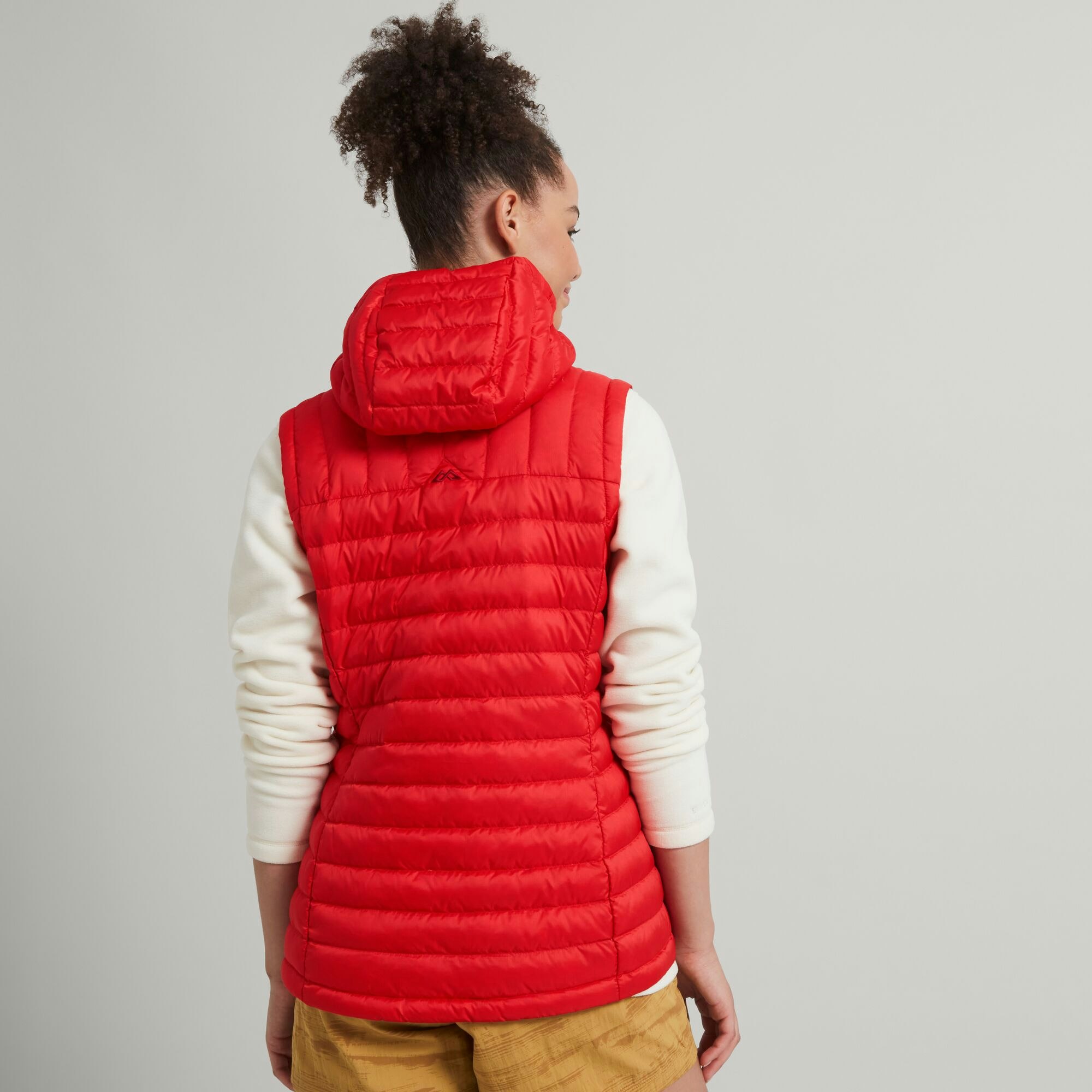 hooded down vest womens
