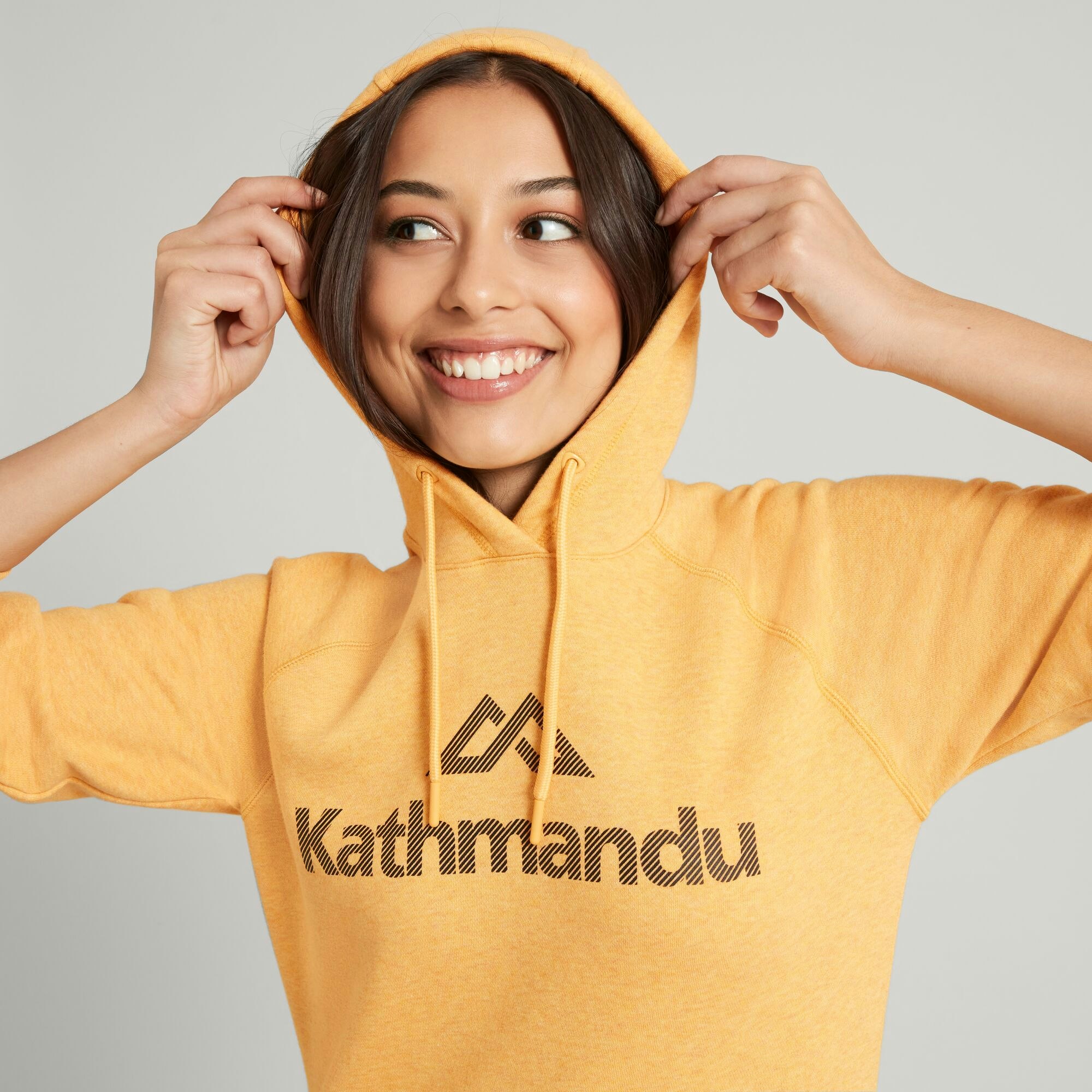NEW Kathmandu KMD Womens Logo Outdoor Travel Hoodie Relaxed Fit | eBay