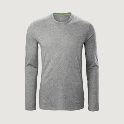 Solid Long Sleeve Crew T-Shirt