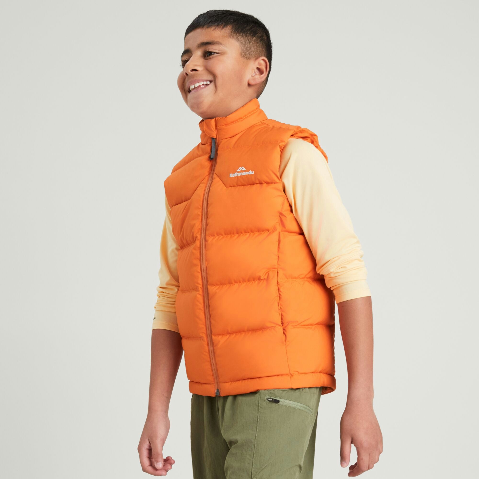 Boys orange on sale puffer vest
