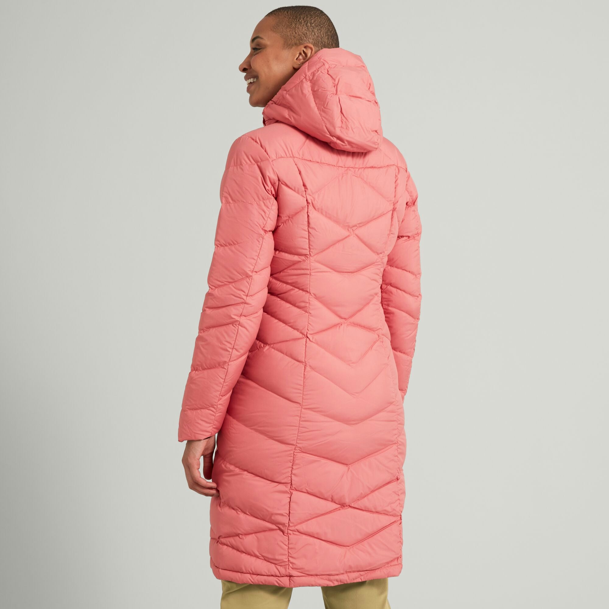 longline down coat