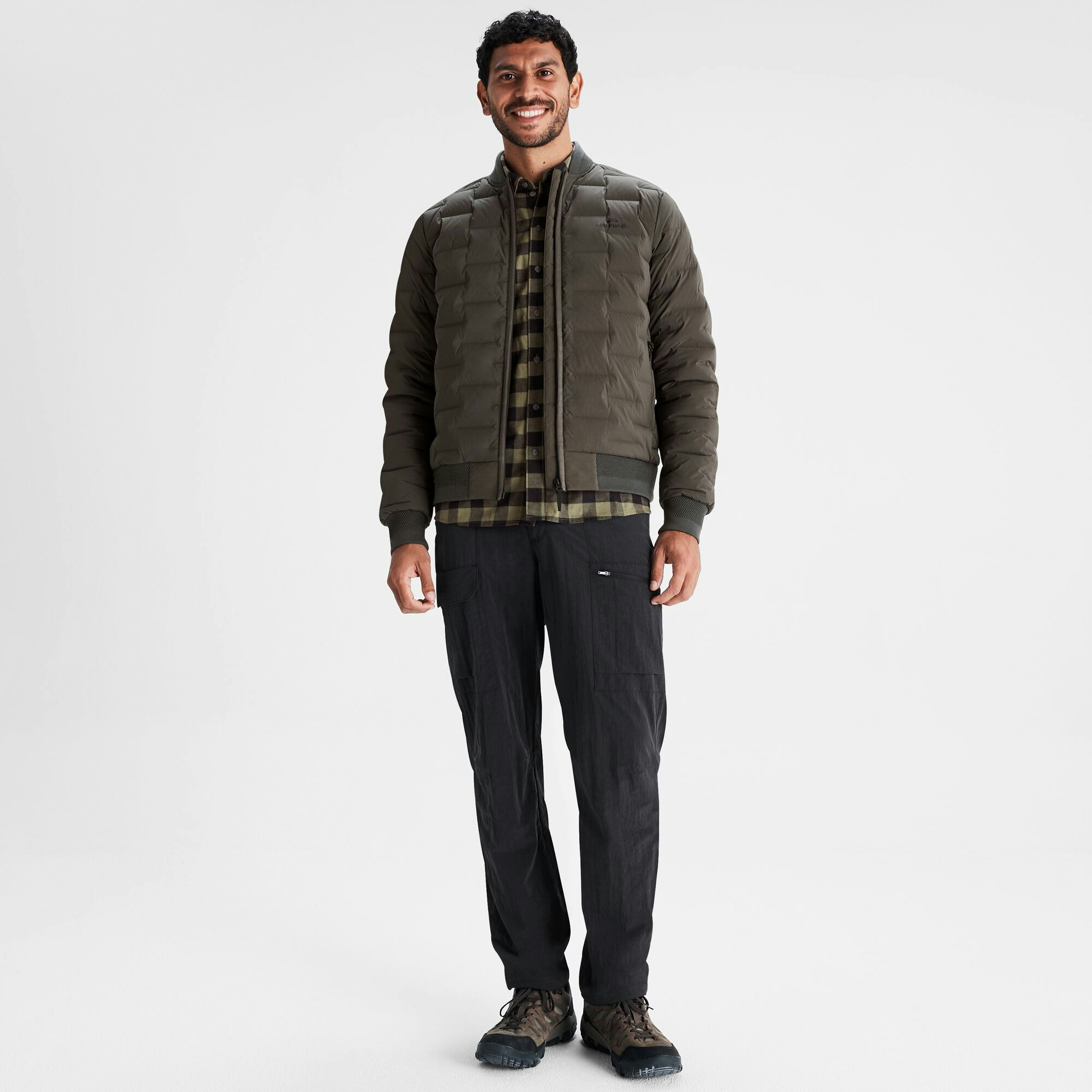 Men s Federate Stretch Down Bomber Jacket Kathmandu NZ