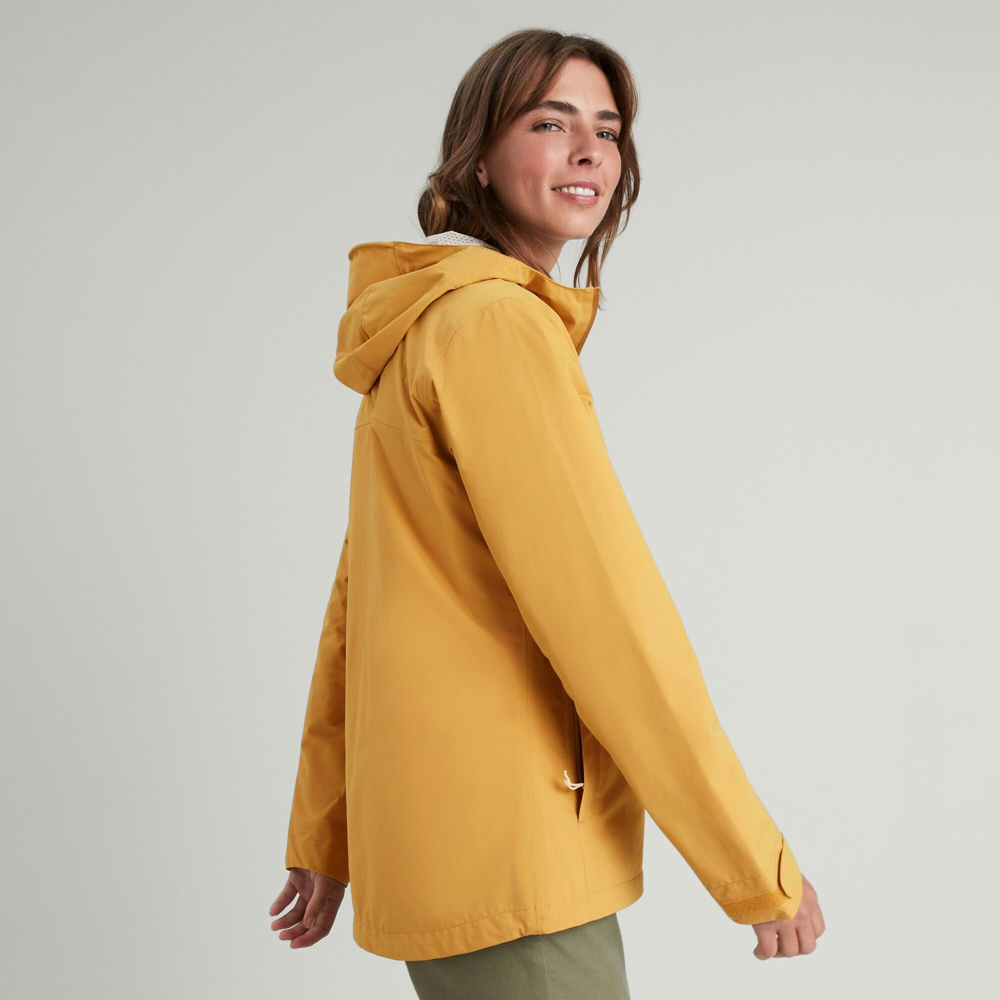 Tan rain deals jacket women's