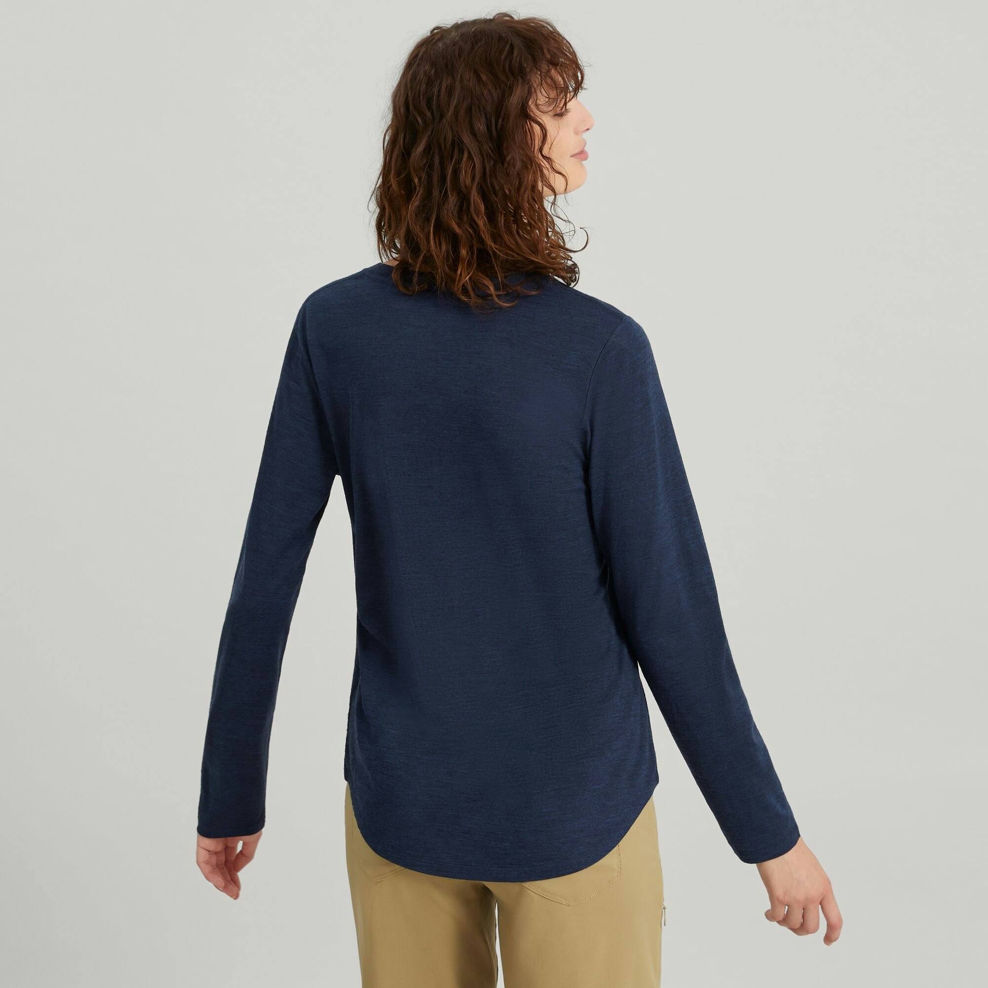 Women s 100 Merino Long Sleeve V Top Kathmandu US