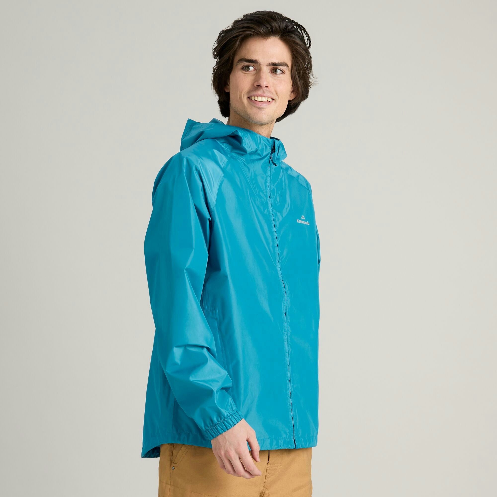 Clearance Pocket it Men s Two Layer Rain Jacket Kathmandu AU