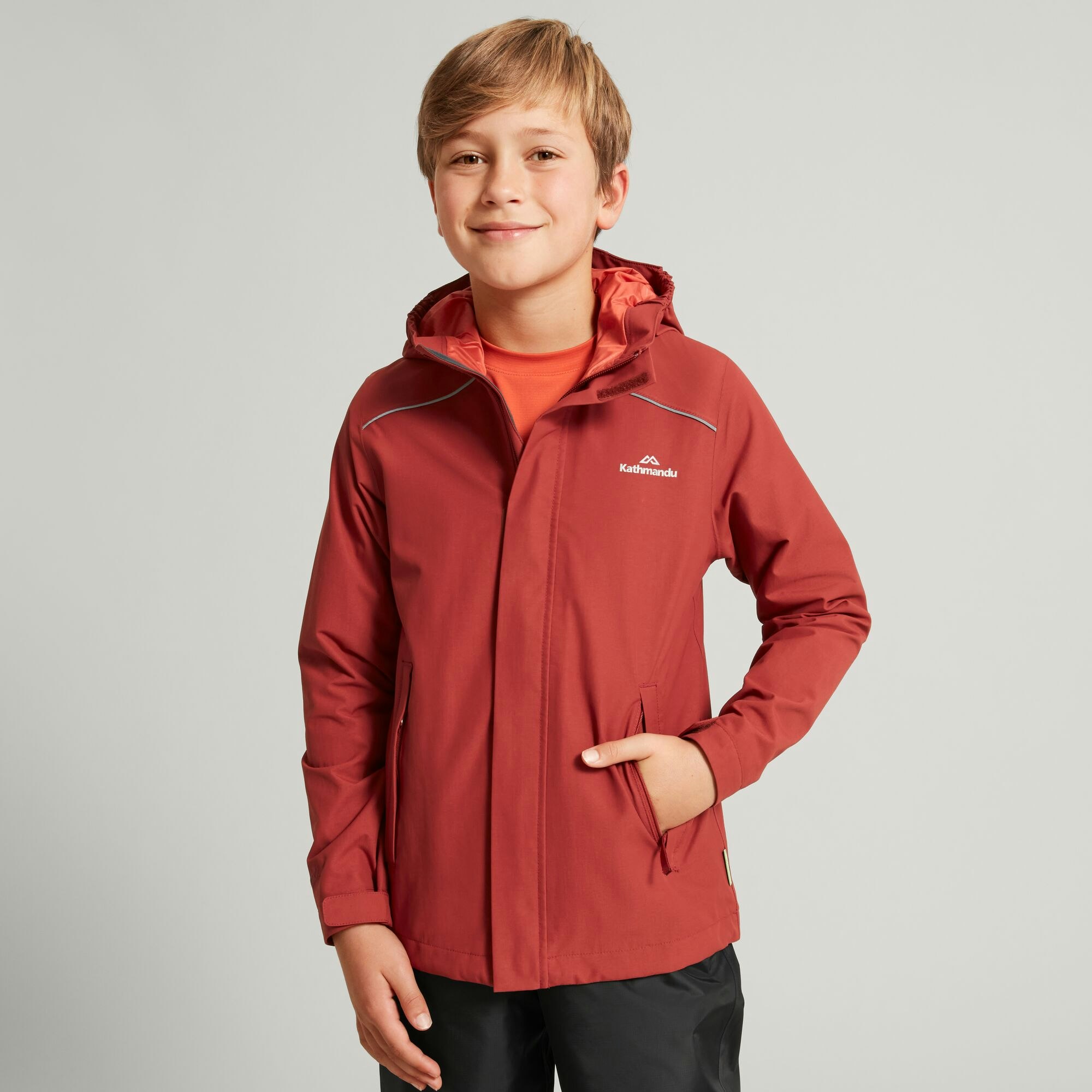 NEW Kathmandu Andulo Boys Two Layer Rain Jacket