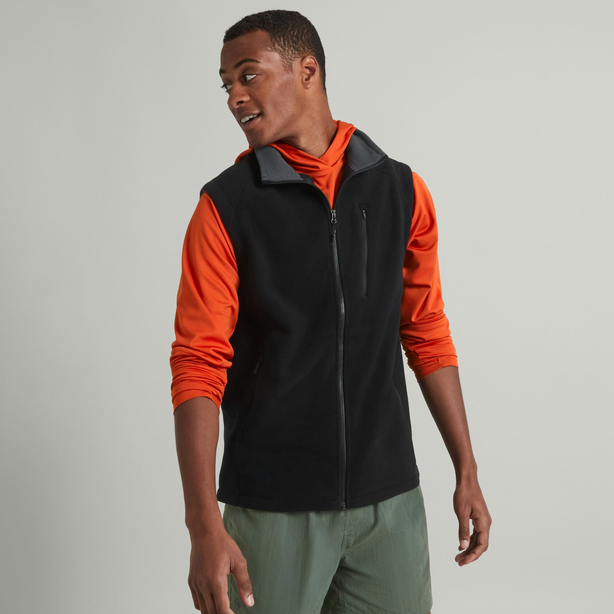 Mens fleece deals vest australia