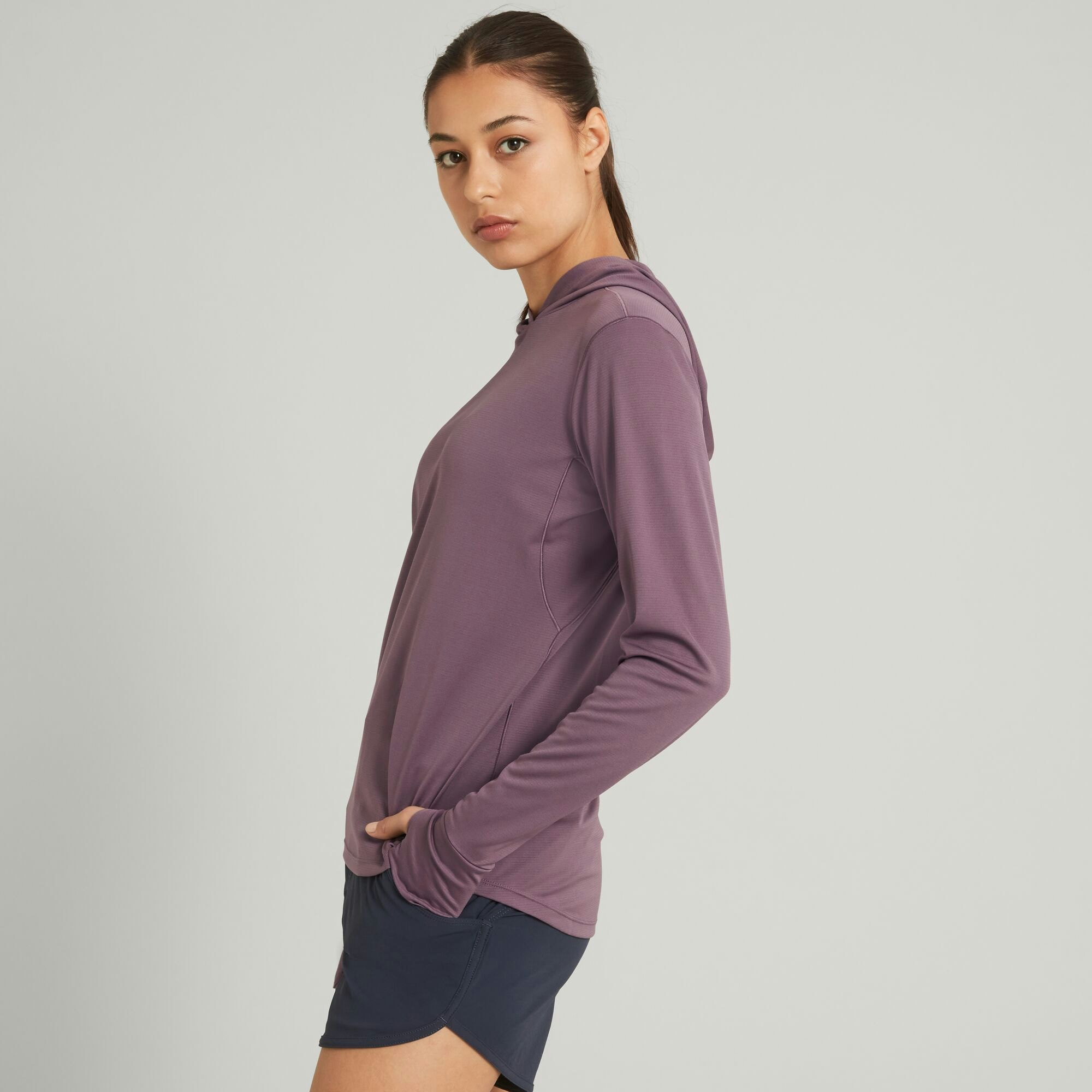 SUN Stopper Women s Hooded Long Sleeve Top Kathmandu UK