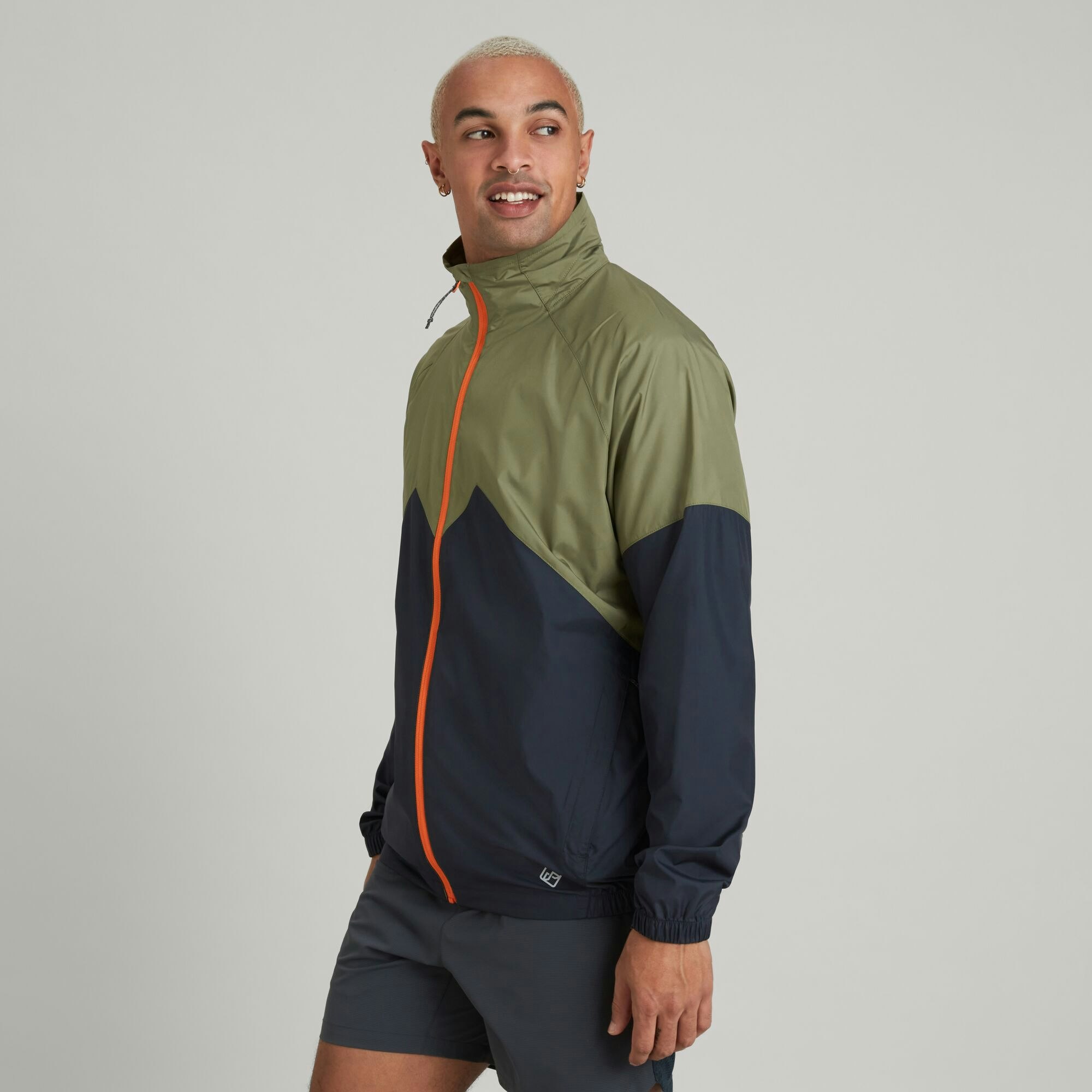 Mens windbreaker jacket without hood sale
