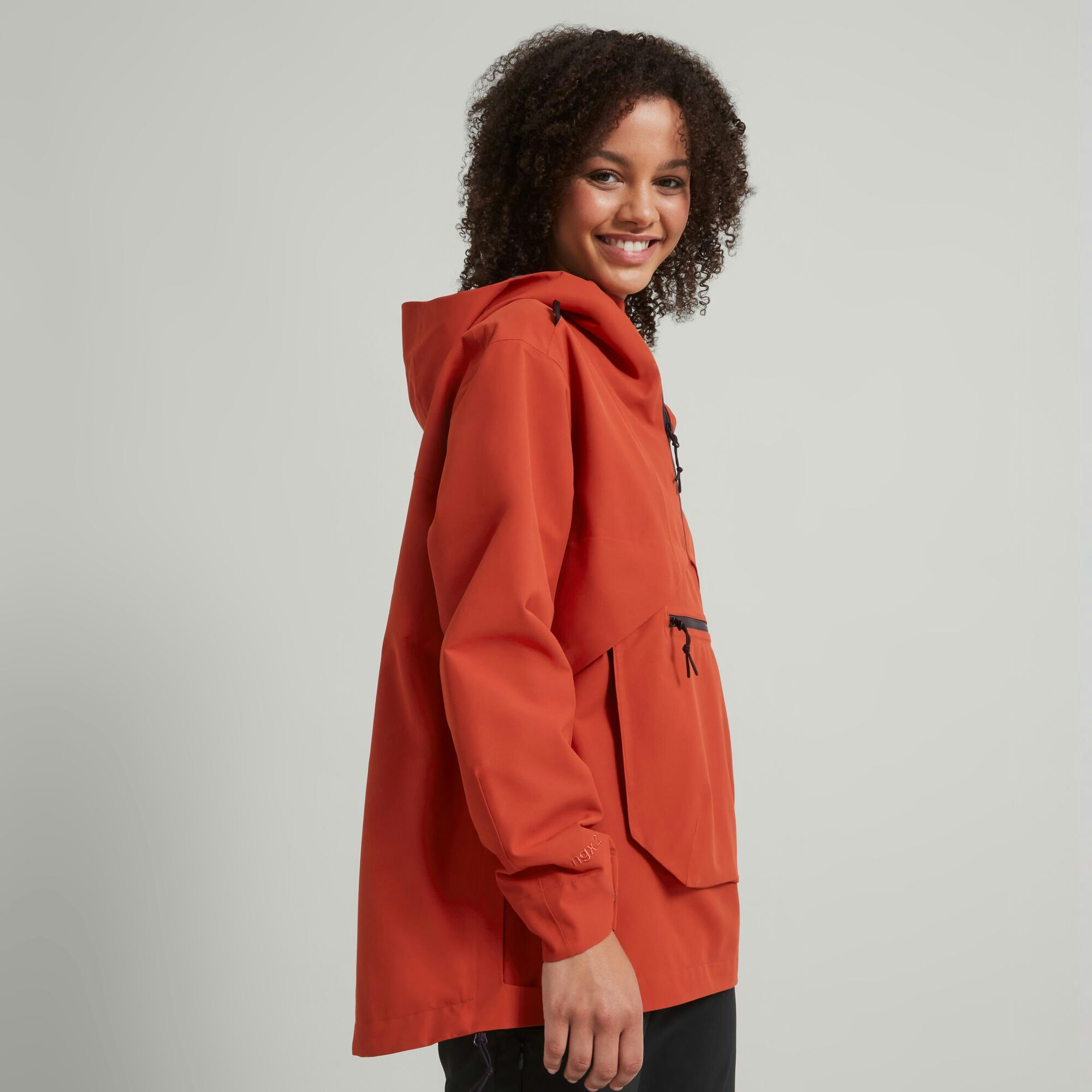 Long anorak jacket women's top