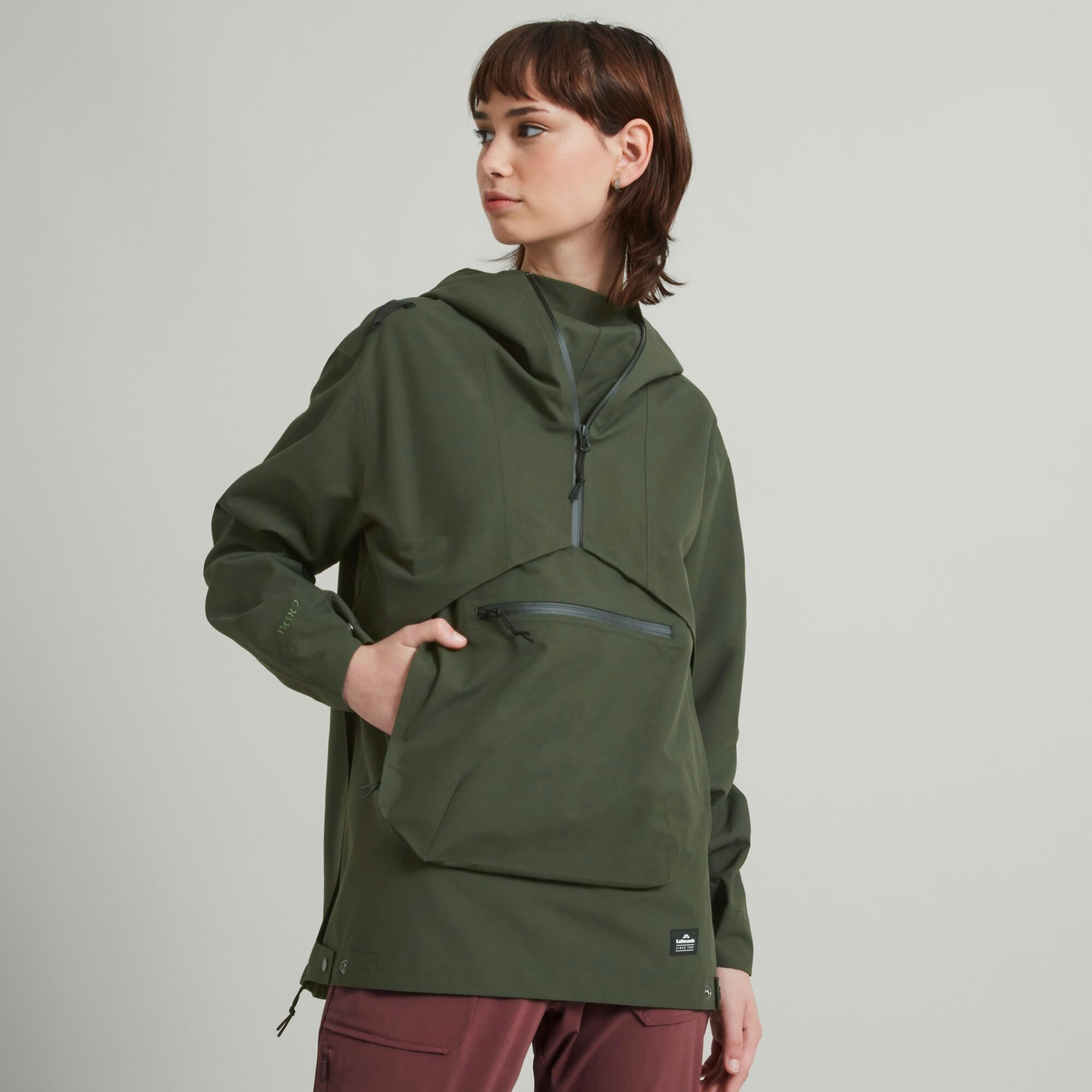 Womens anorak windbreaker top
