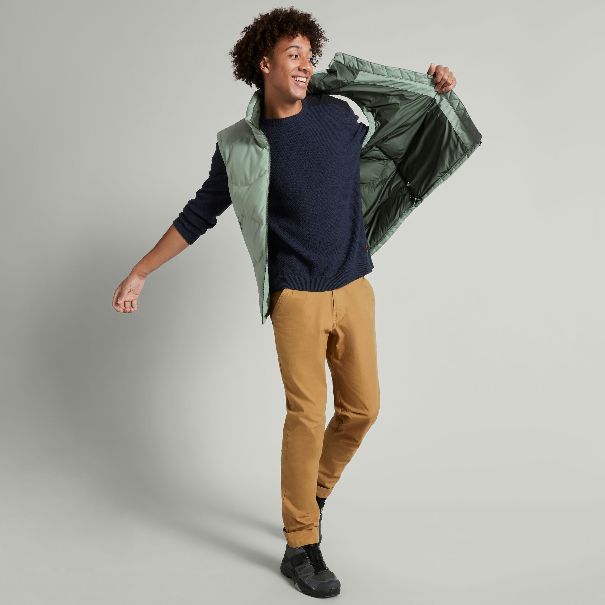 Mens puffer vest clearance discount