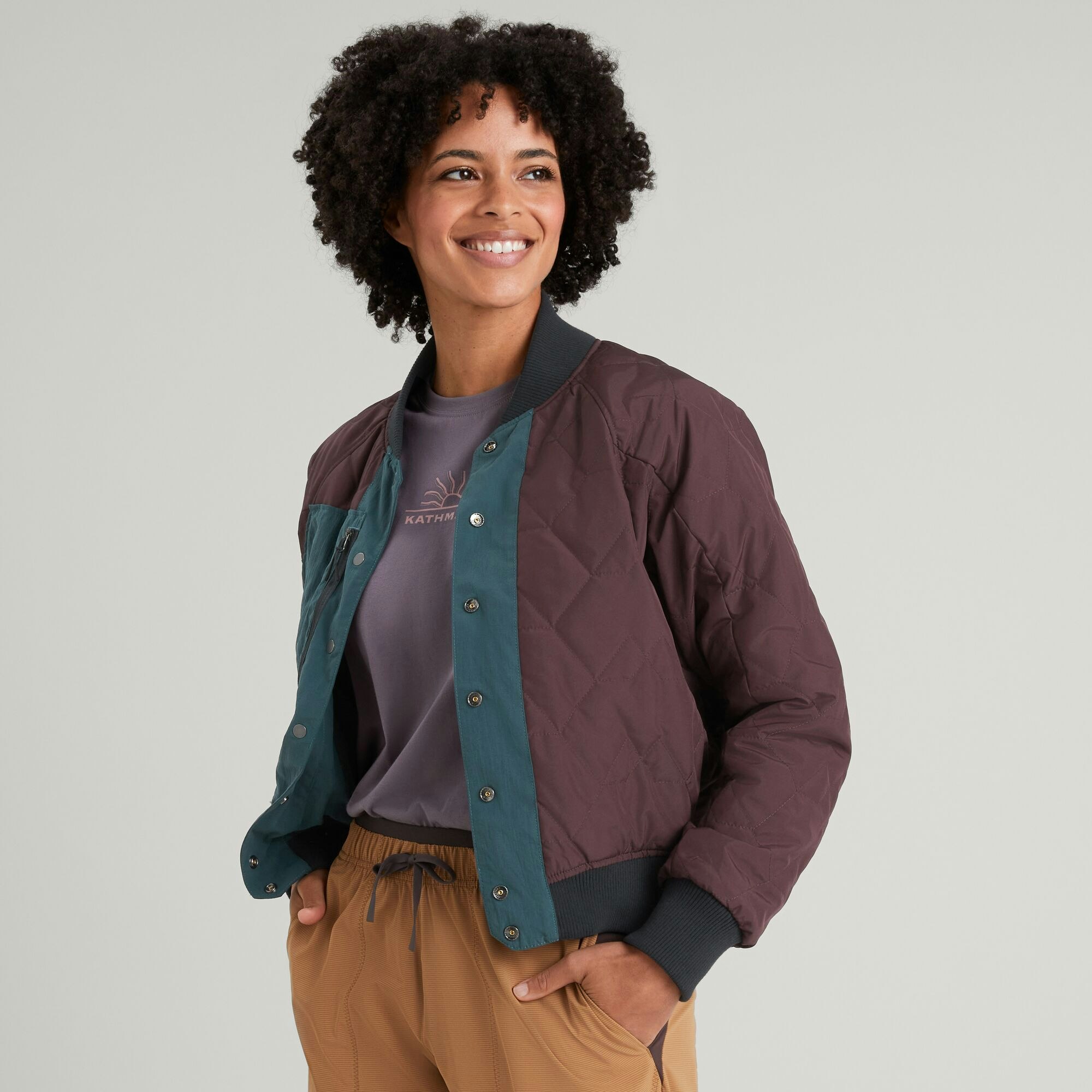 TWO Ways Women s Reversible Bomber