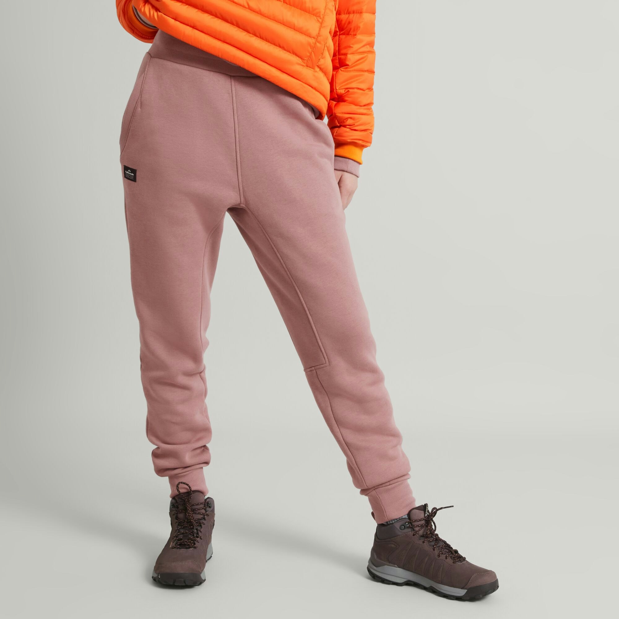 Pink Sweatpants, Soft Pink Jogger, Hand Printed Unisex Jogging