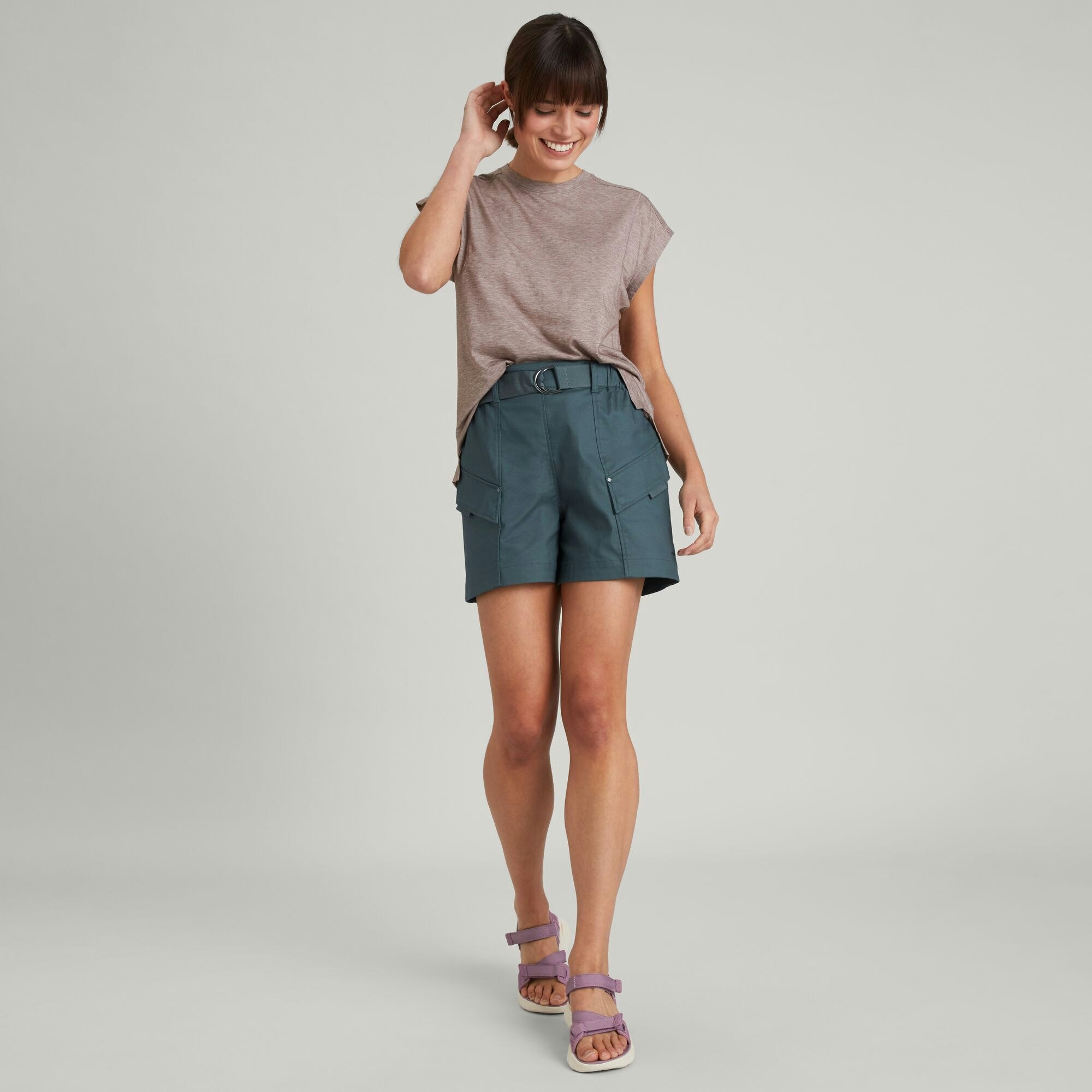 Vans shorts deals womens Grey
