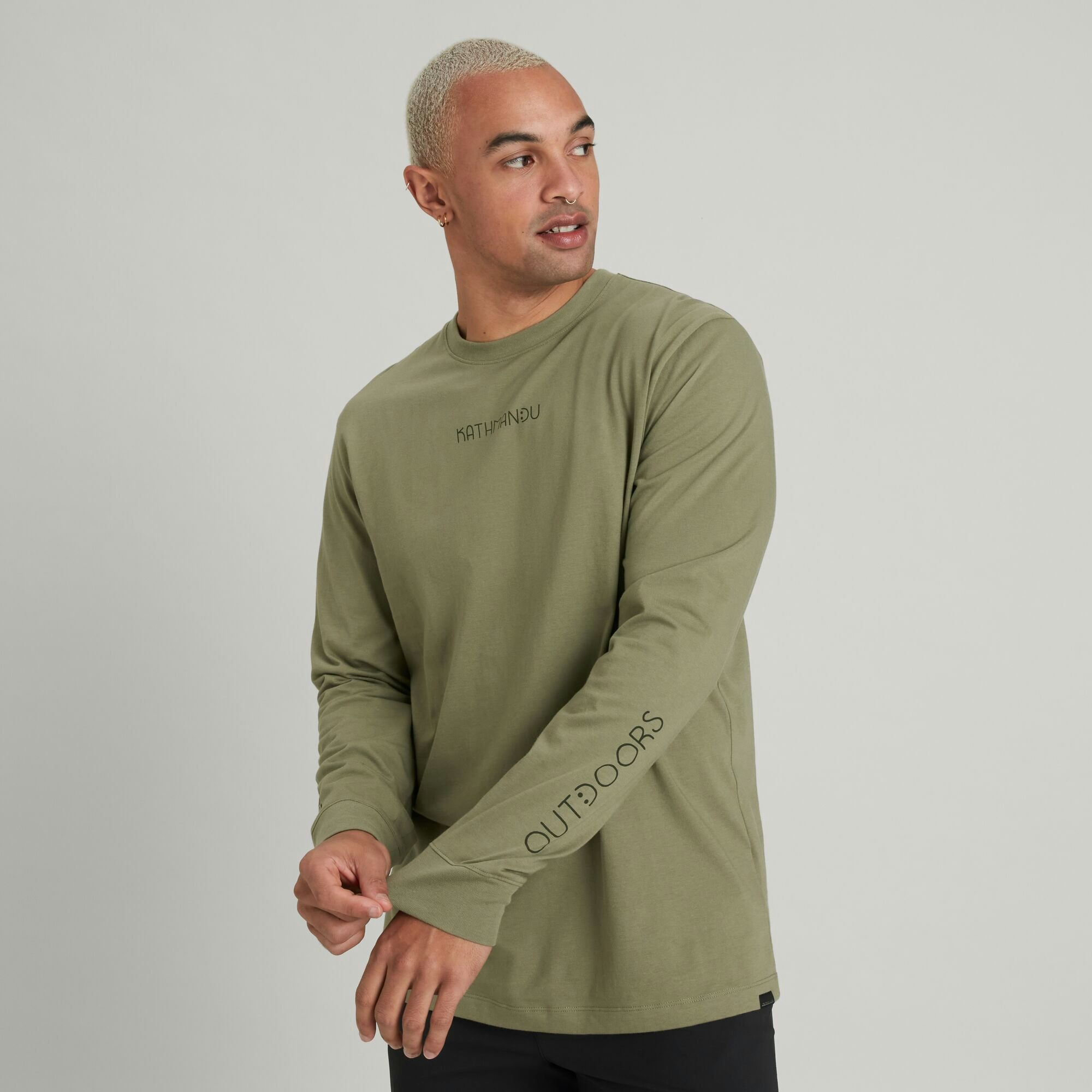 Happy Outdoors Men s Long Sleeve Tee Kathmandu UK