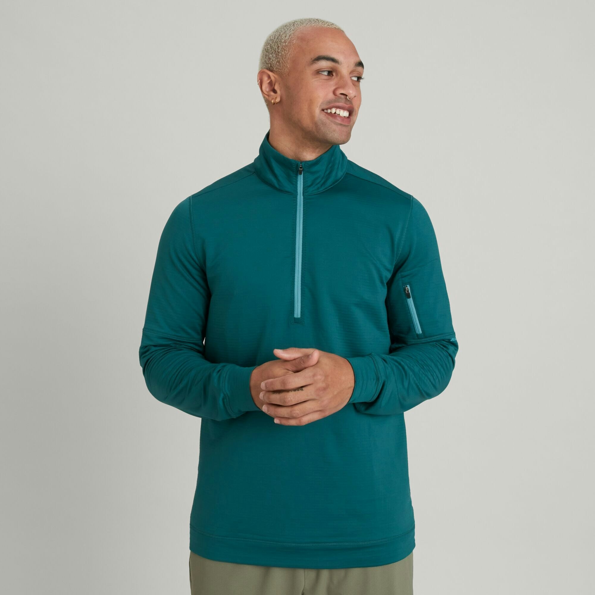 Men s WELL.DER.NESS Play Quarter Zip Pullover Kathmandu UK
