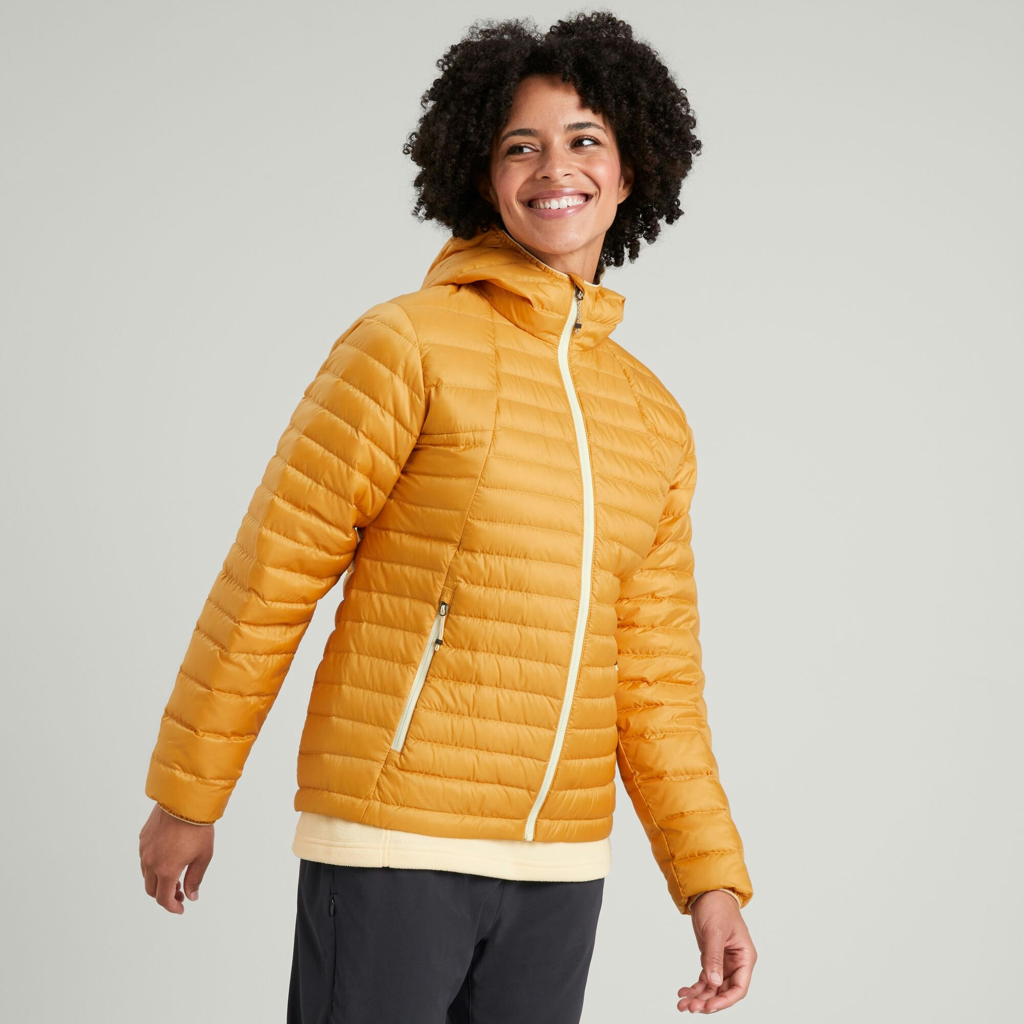 Peached Yellow Champion Jacket - Women's Coats and Fleeces | Kaotiko