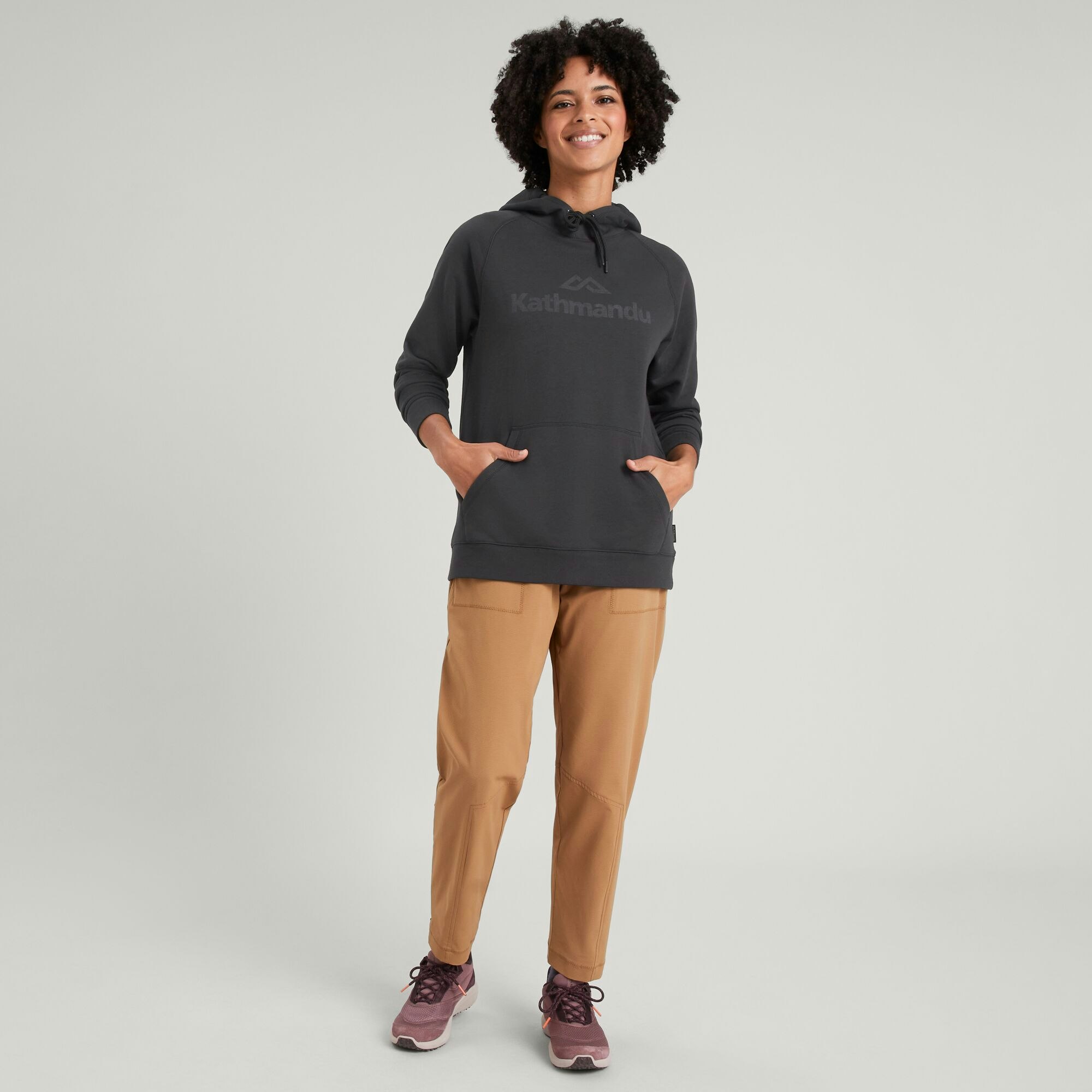 KMD Logo Women s Fleece Hoodie Kathmandu US