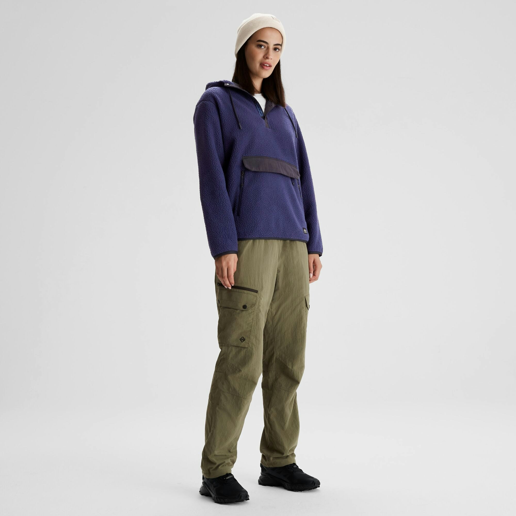 Clearance Women s Co Z High Pile Hooded Pullover Kathmandu AU