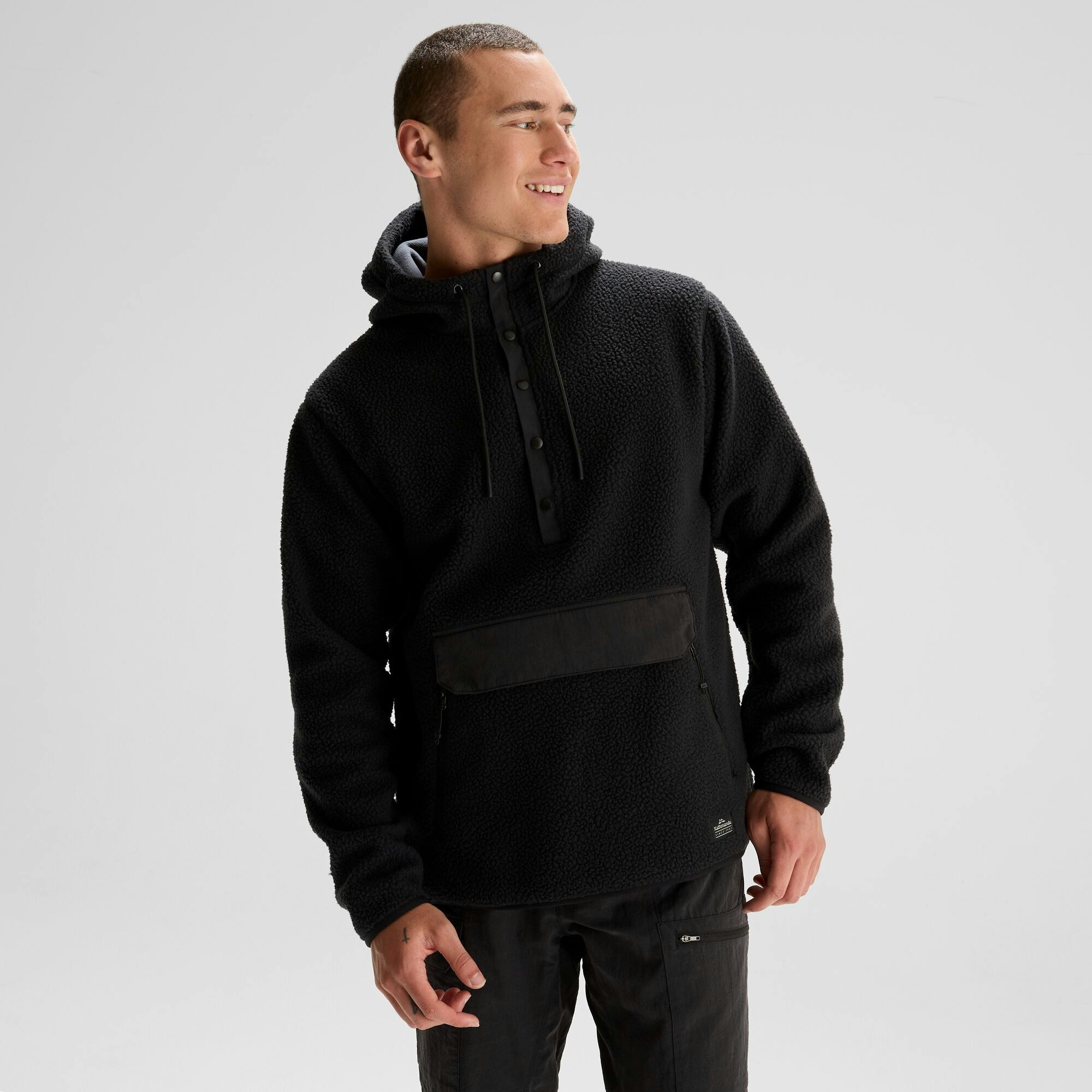 High pile fleece hoodie clearance