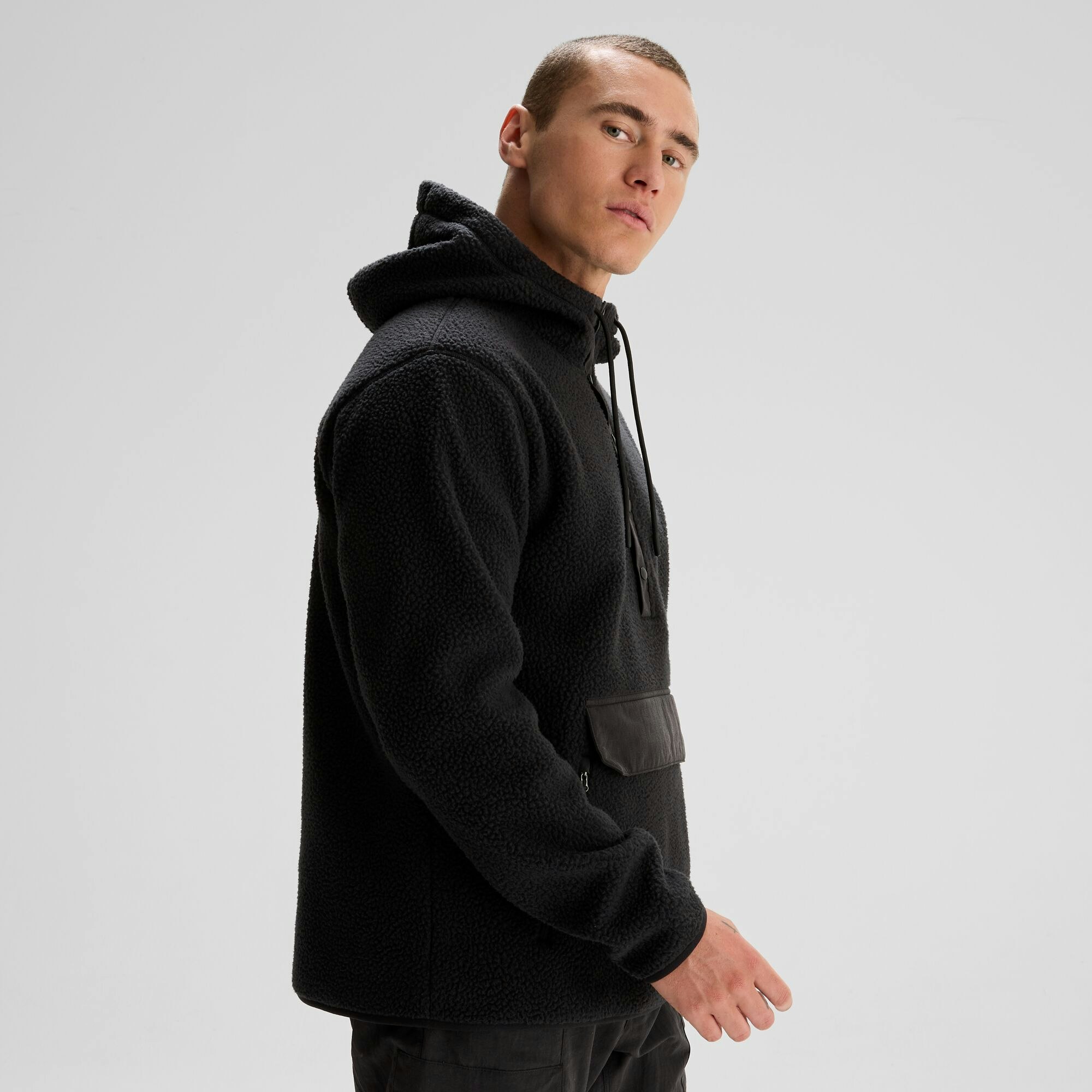 High pile hoodie shop