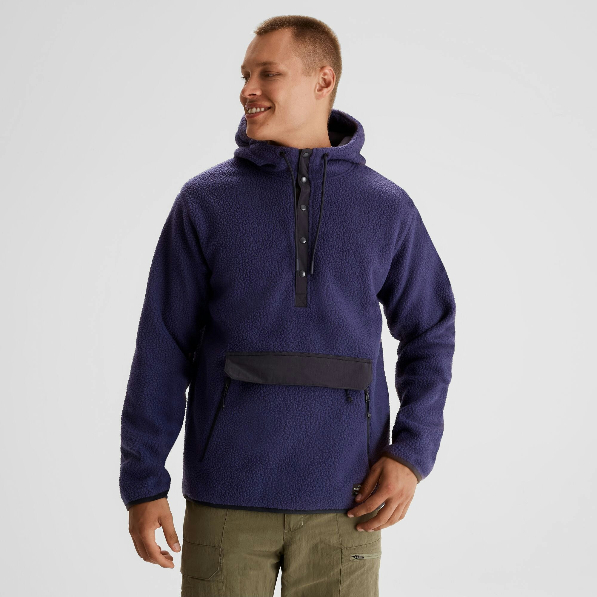 Men s Co Z High Pile Hooded Pullover Kathmandu UK