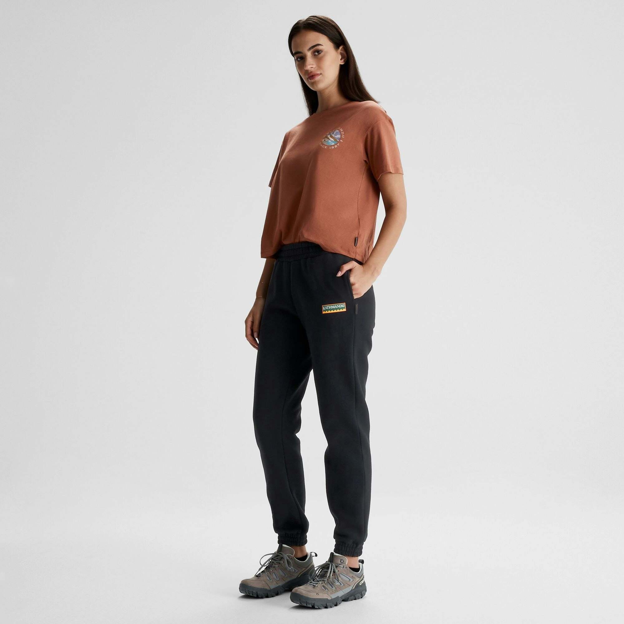 Women s Logo Slouchy BB Joggers Kathmandu NZ
