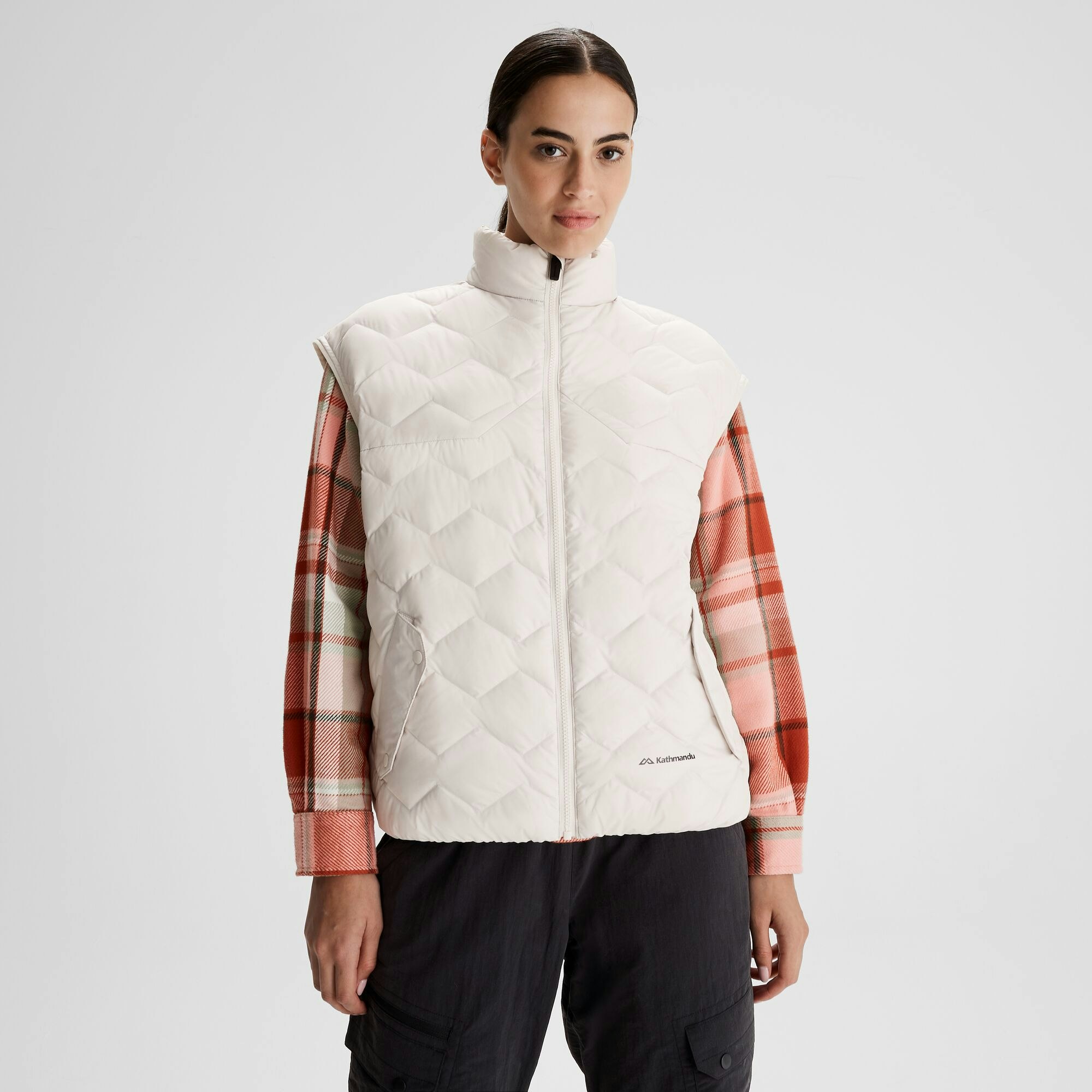Kathmandu puffer vest womens top