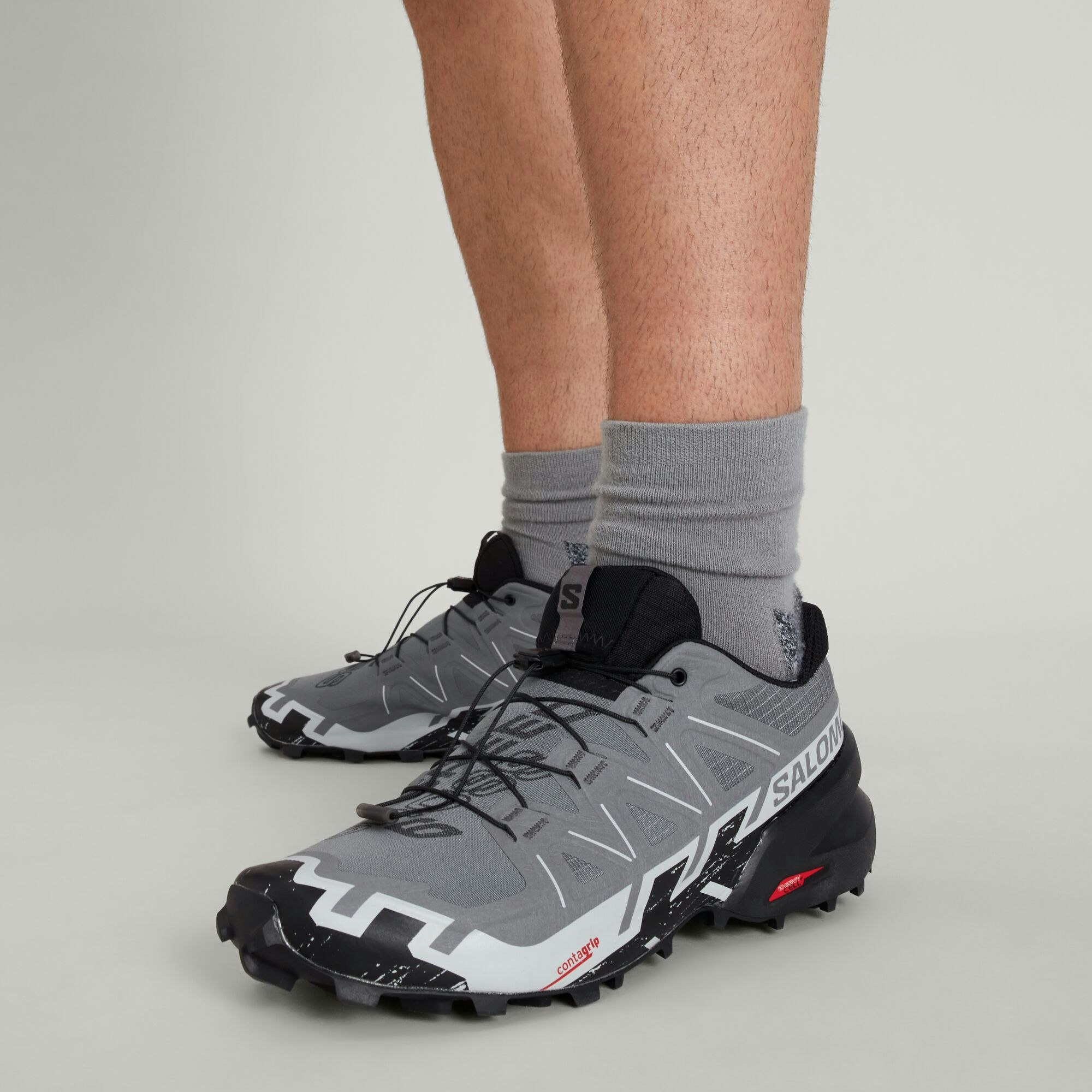  Salomon Men's SPEEDCROSS Trail Running Shoes for Men, Black /  Black / Phantom, 7
