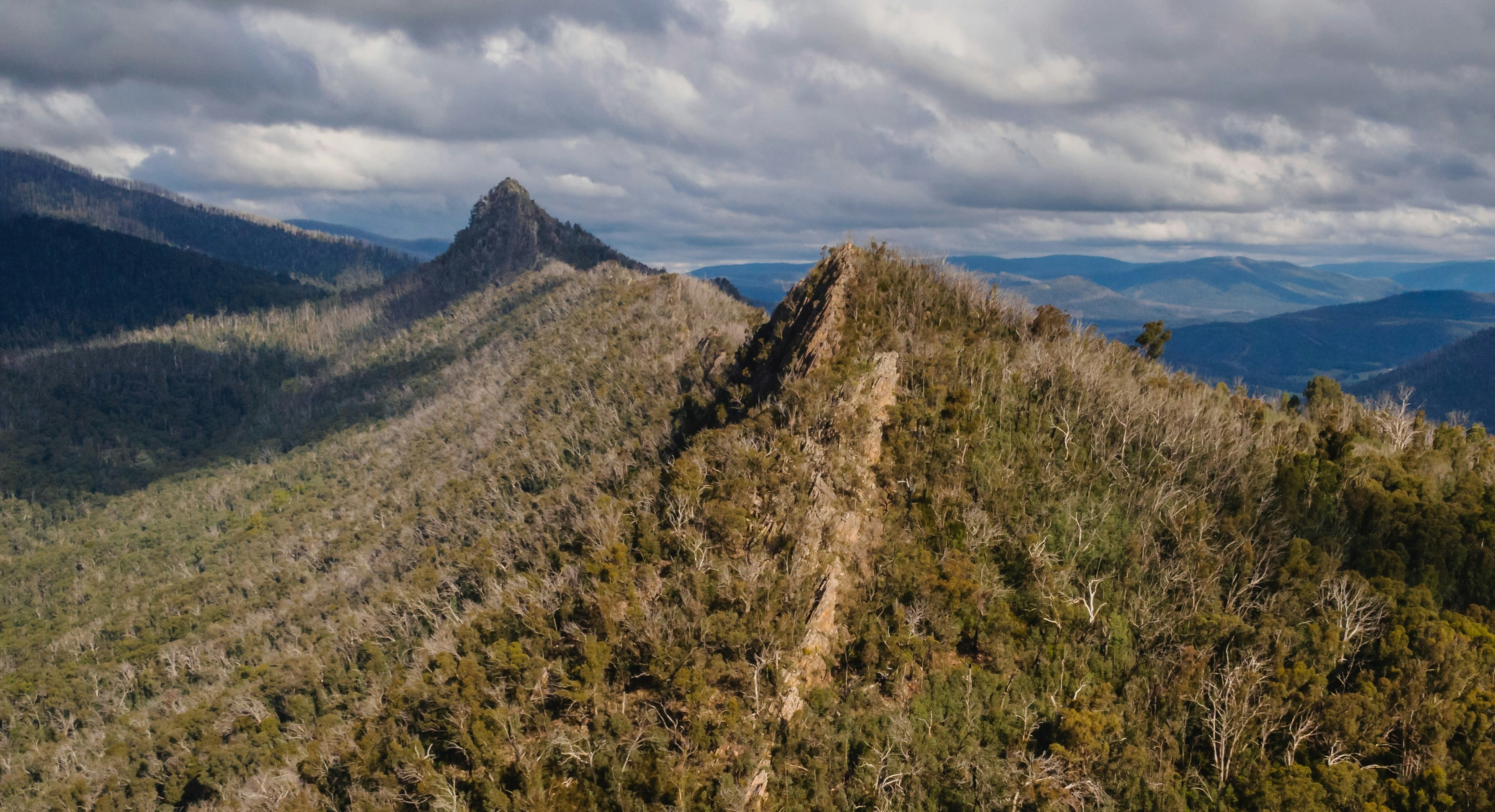 The ridgeline circuit along the Cathedral Ranges will challenge your ankle flexibility Cathedral Ranges ridgeline