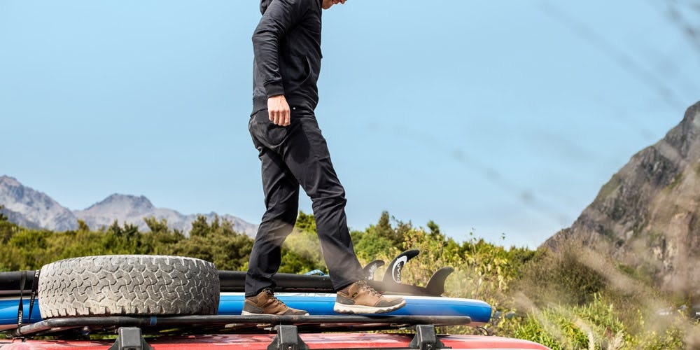 The Men's Federate Pants in action The Men's Federate Pants in action