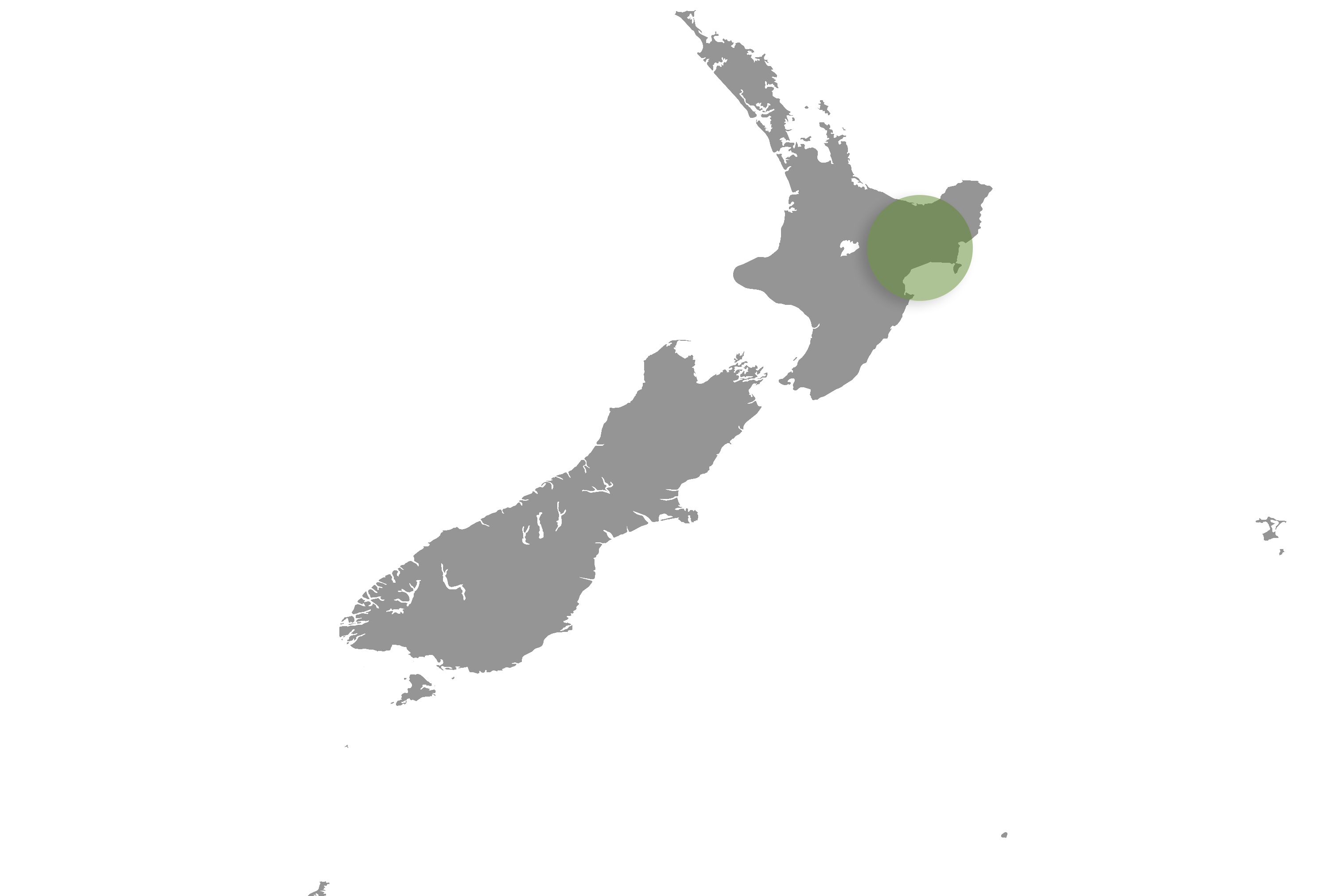 Map of New Zealand