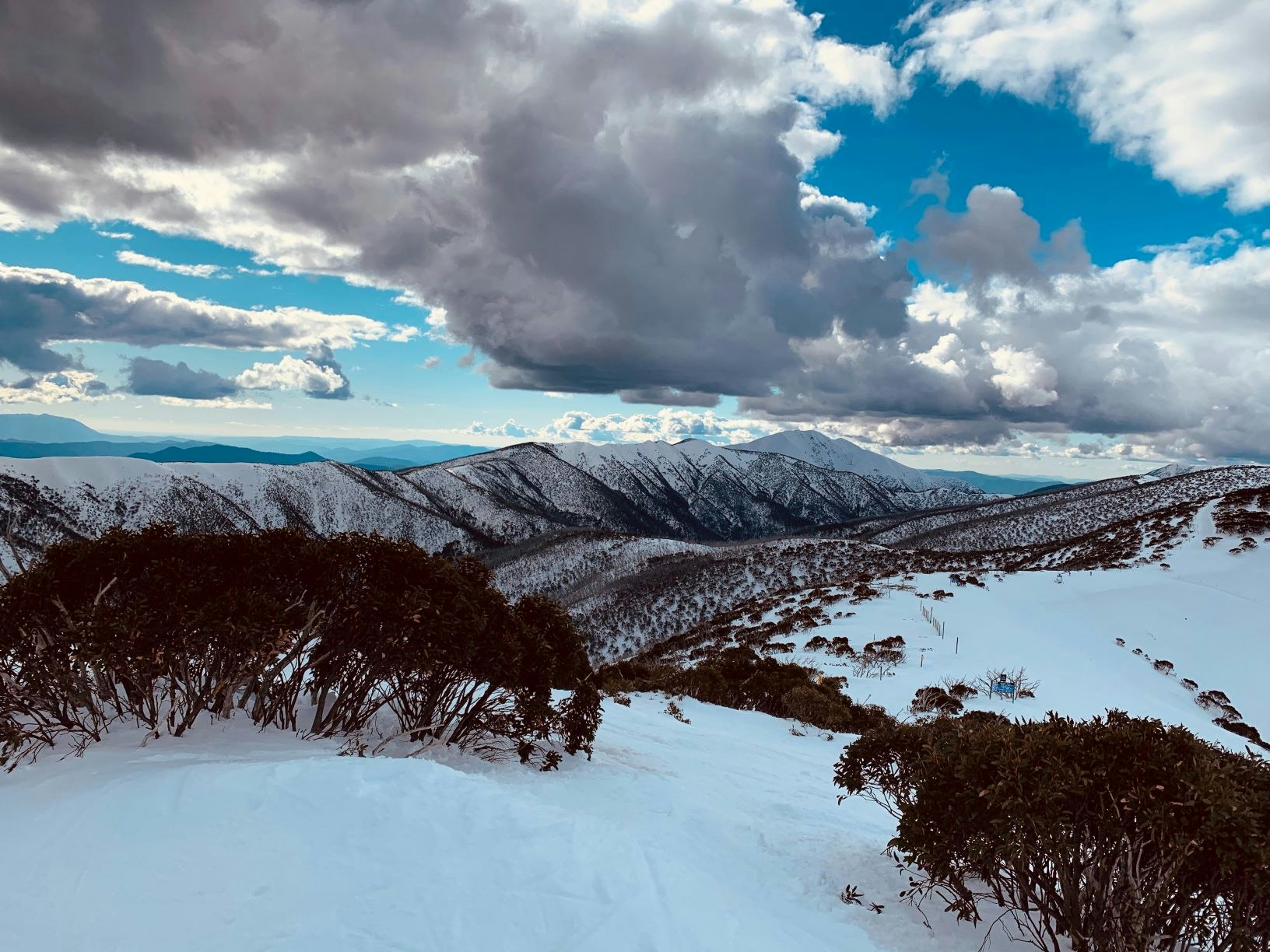 The Machinery Spur Track in Hotham Mt Hotham