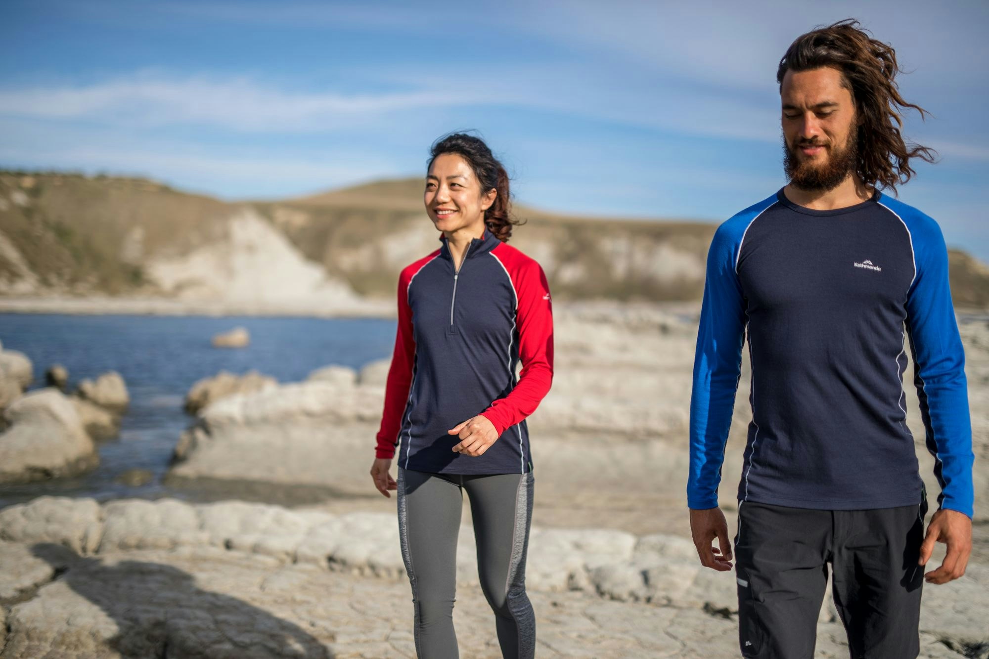 Keeping warm from the cool coastal breeze wearing merino Keeping warm from the cool coastal breeze wearing merino