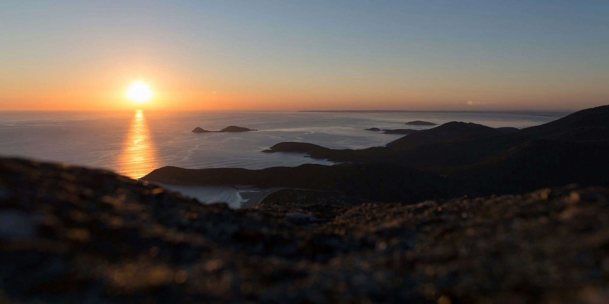 Wilsons Promonotory beaches from the vantage of Mount Oberon