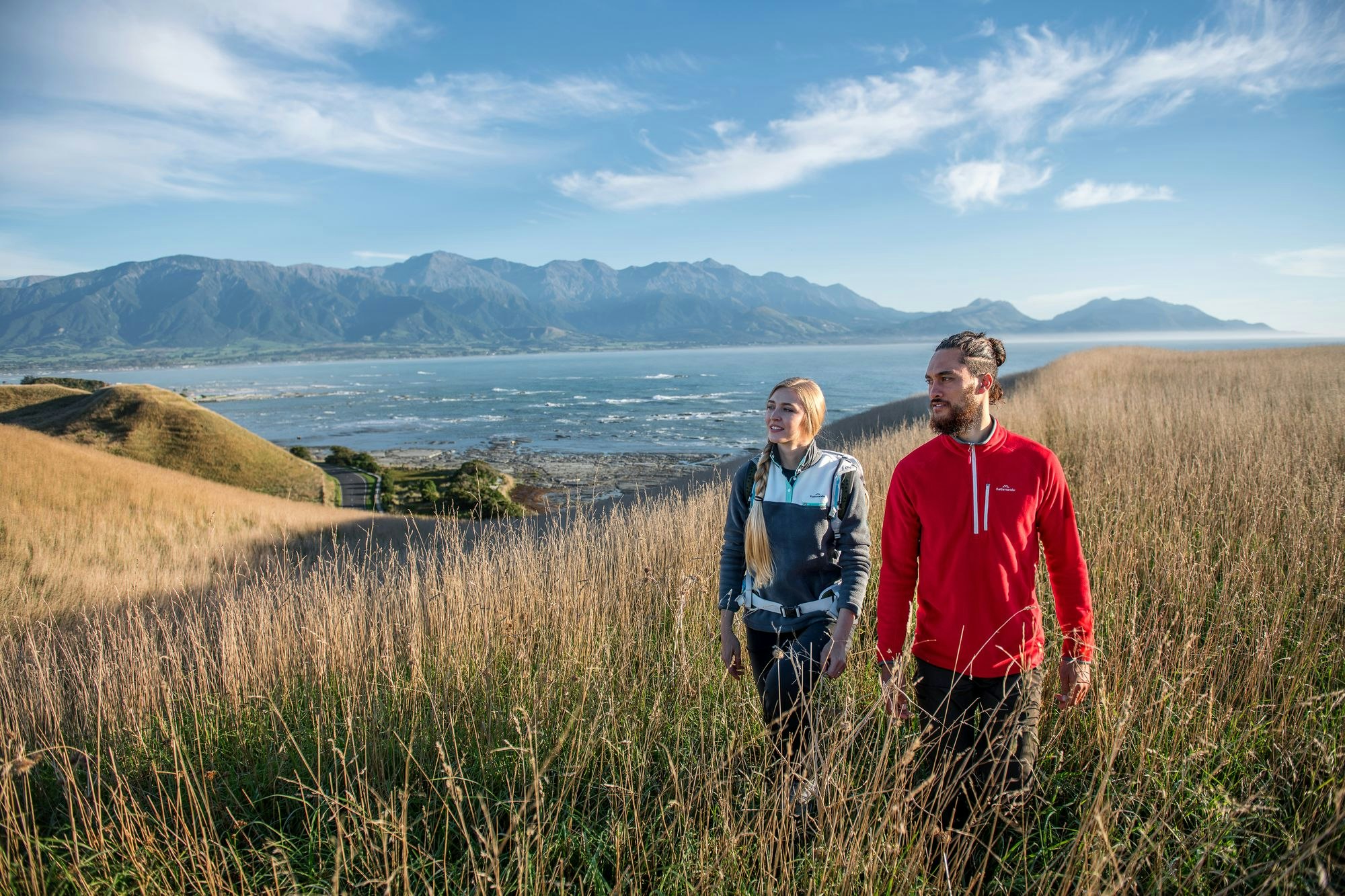 Immersion in natural surroundings gives parts of our brains down time Man and woman hiking in field