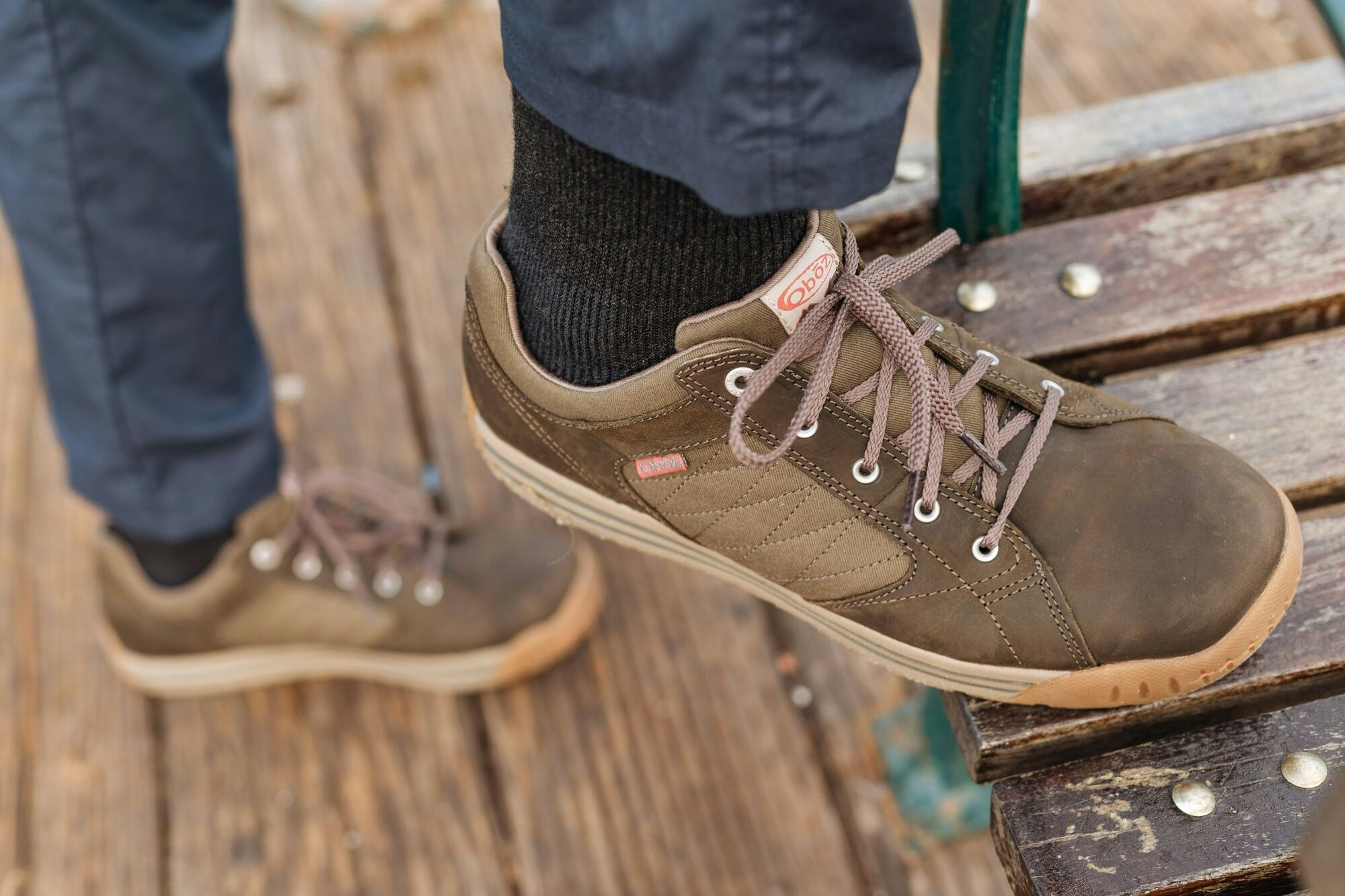 Casual travel shoes that also suit light hikes are golden An image of a pair of casual travel shoes