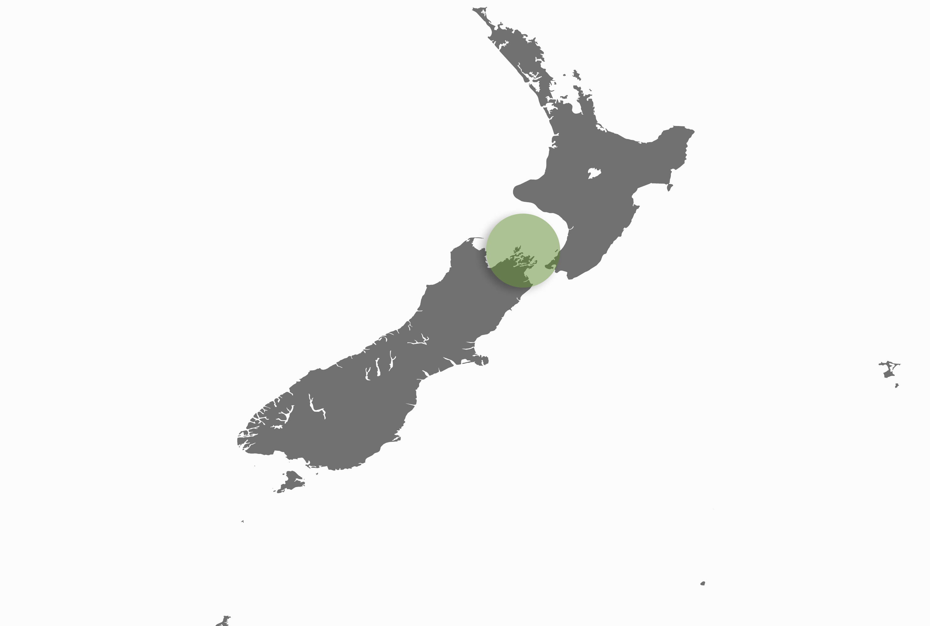 Map of New Zealand