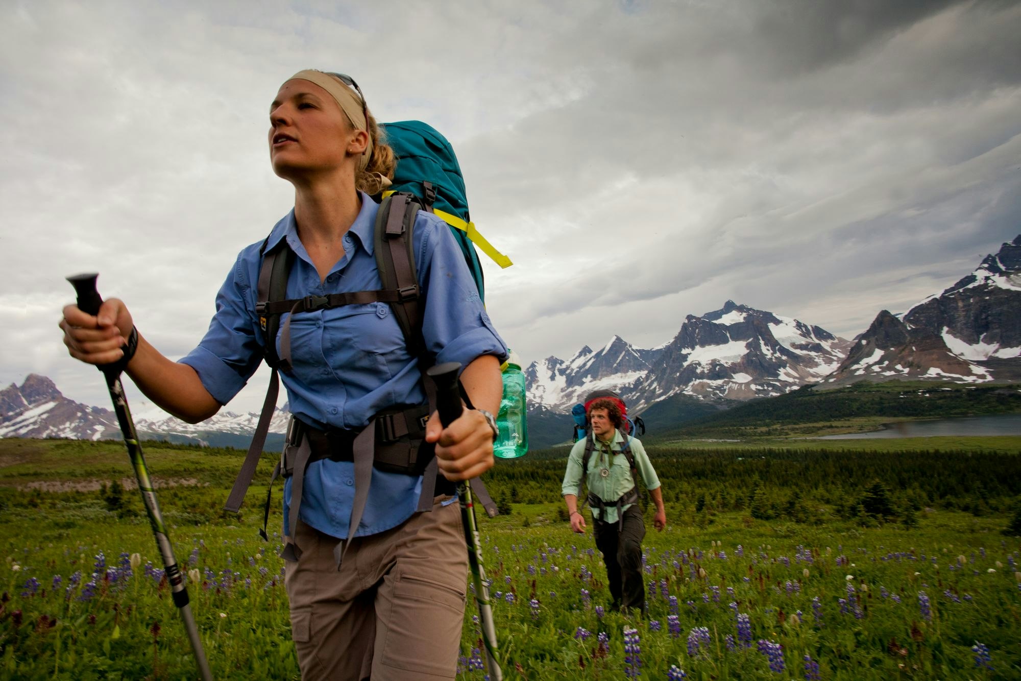 Staying warm on the mountain trail is vital Staying warm on the mountain trail is vital