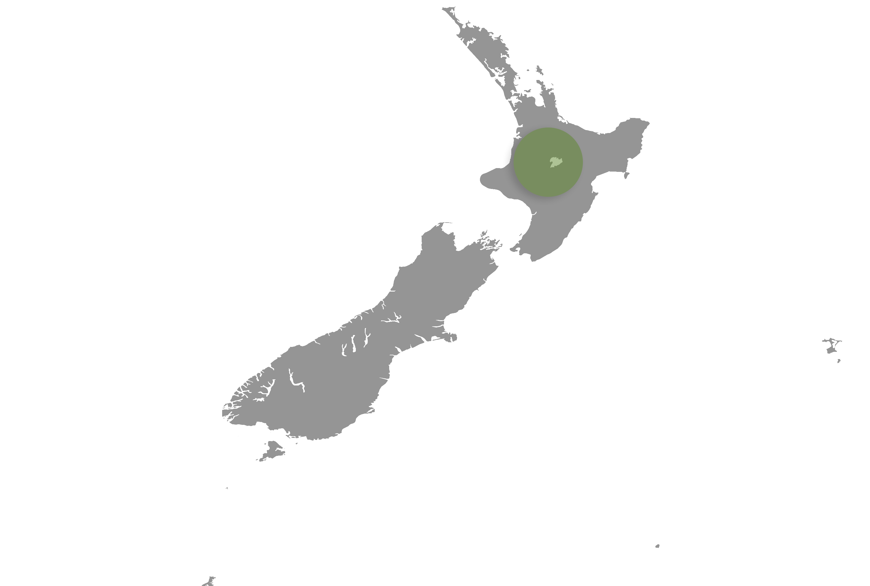 Map of New Zealand