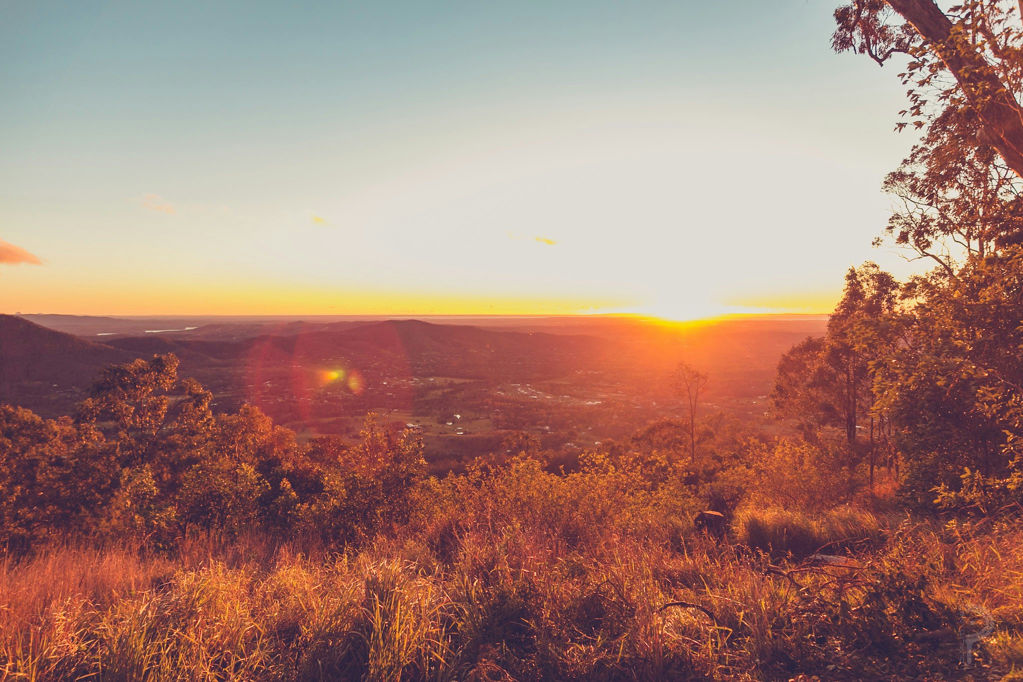 View of the Scenic Rim from D'Aguilar National Park in Queensland